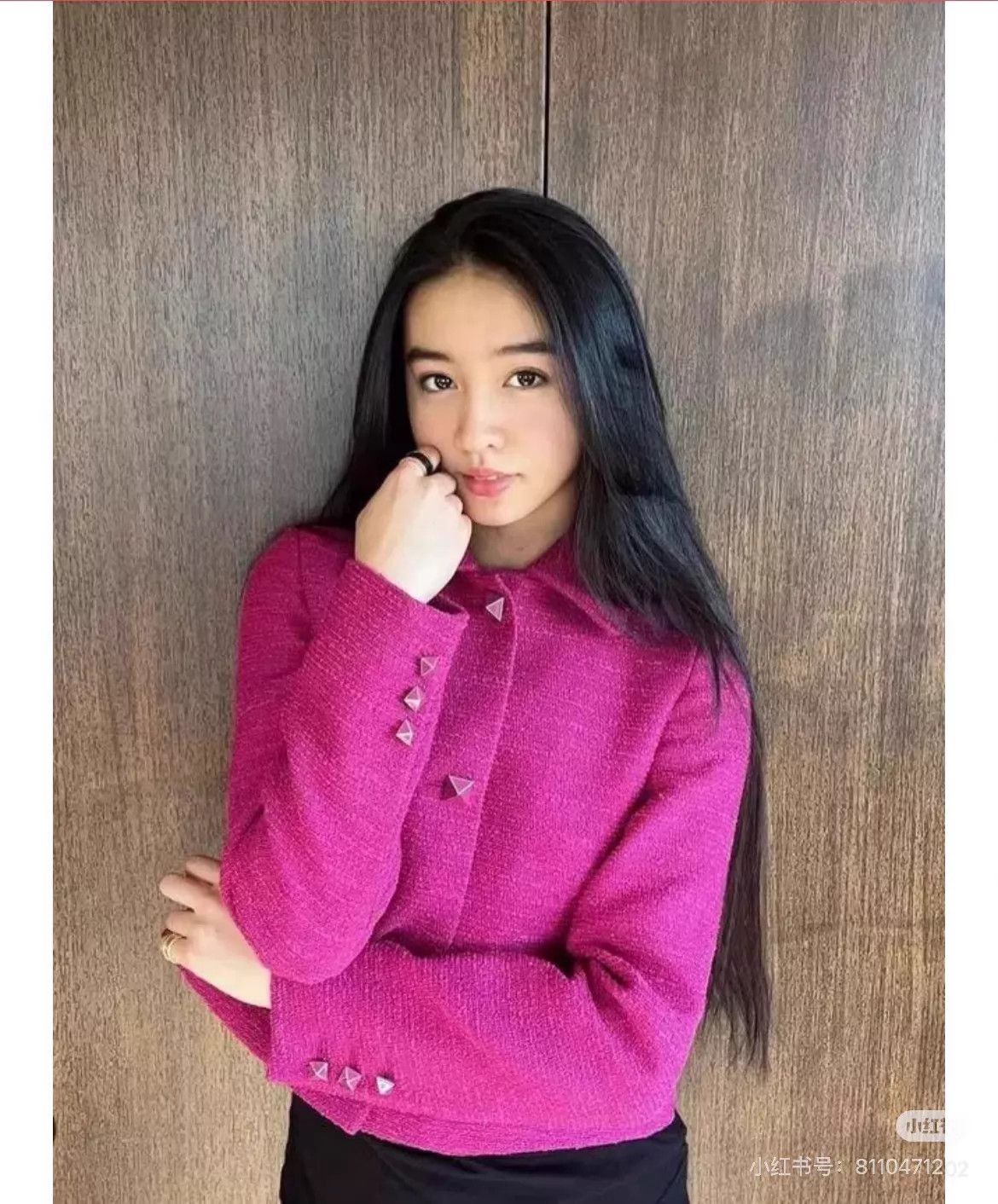 Valentino Valentino New Vintage Rose Tweed Polo Collar Jacket Size M / US 6-8 / IT 42-44 - 8 Thumbnail