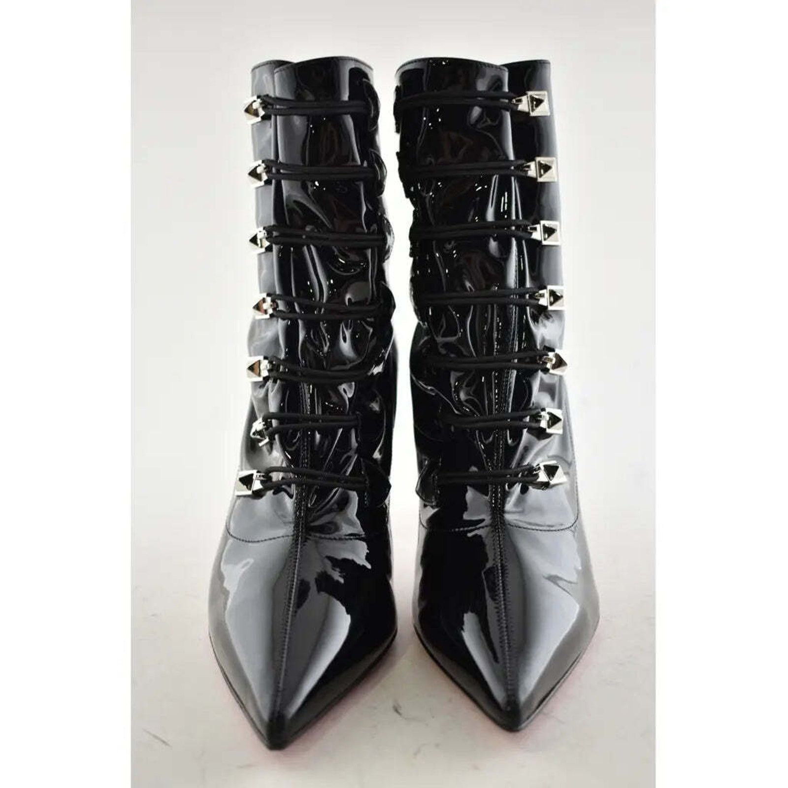 Christian Louboutin Christian Louboutin Frenchissima 2020 85 Patent Black Short Size US 6 / IT 36 - 5 Thumbnail
