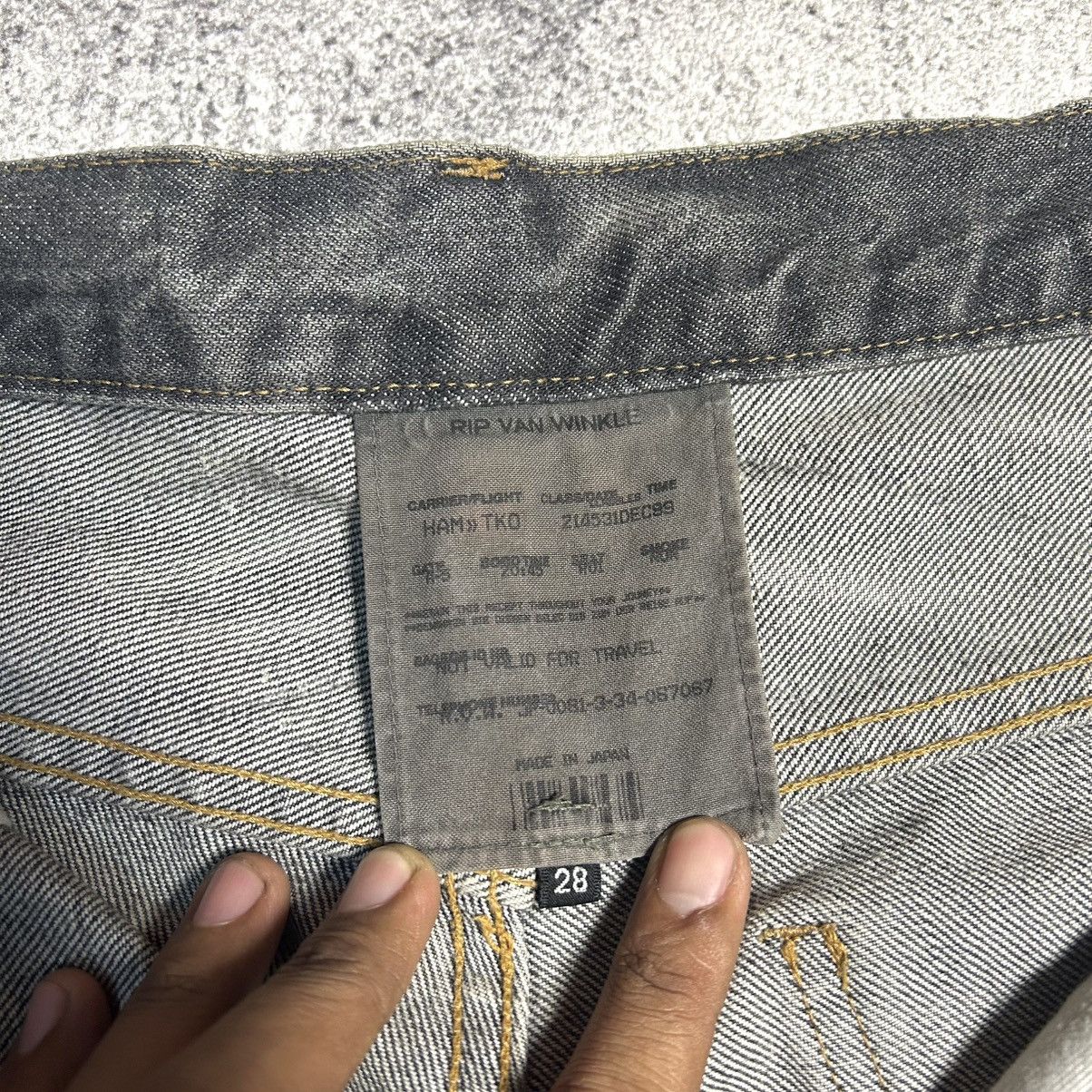 RIPVANWINKLE RIPVANWINKLE Crazy Disstressed Flared Denim Size US 31 - 15 Thumbnail