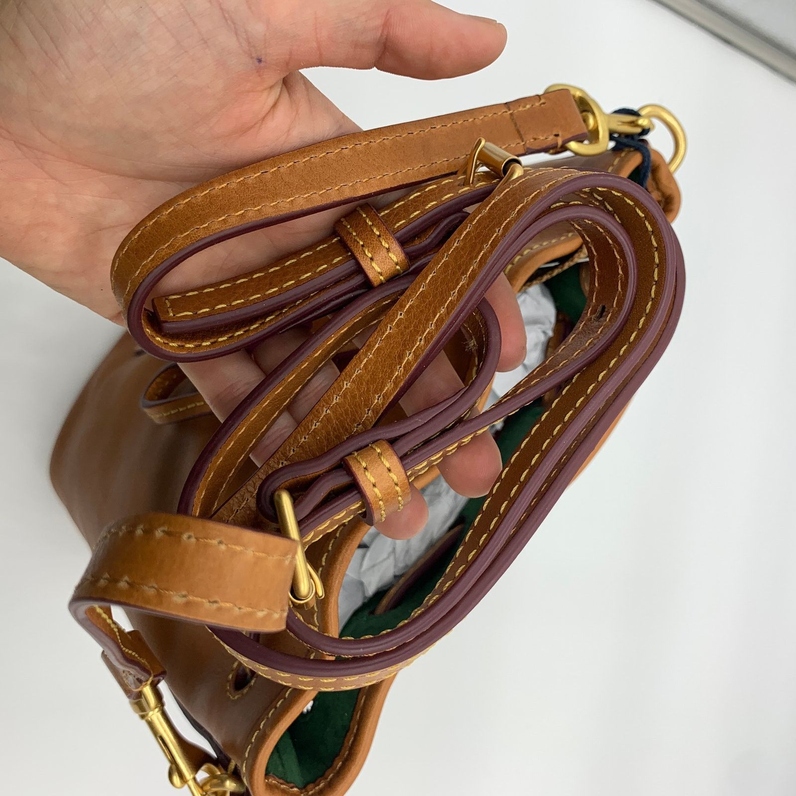 Dooney & Bourke Dooney & Bourke Leather Crossbody Bag Melrose Drawstring Size ONE SIZE - 4 Thumbnail