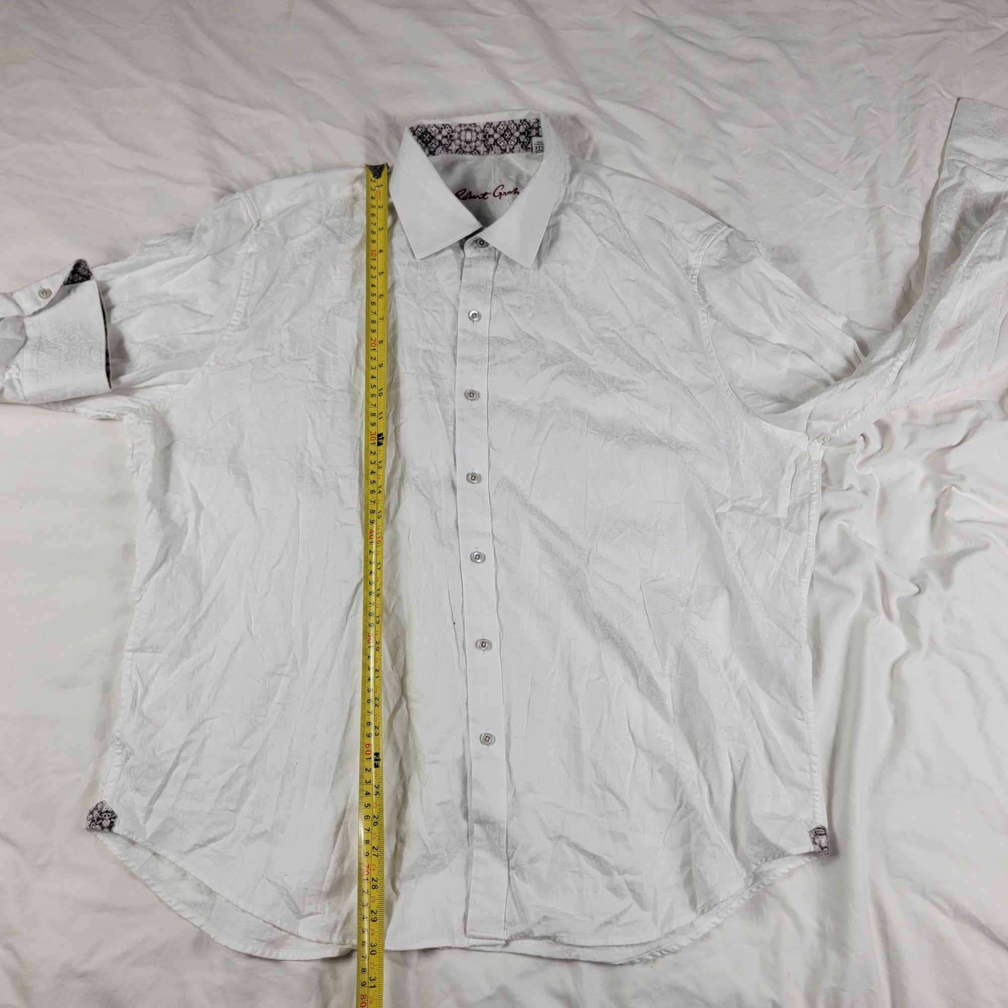 Robert Graham Robert Graham Mens 3XL Classic Fit White Button Down Shirt L Size US XXL / EU 58 / 5 - 8 Thumbnail