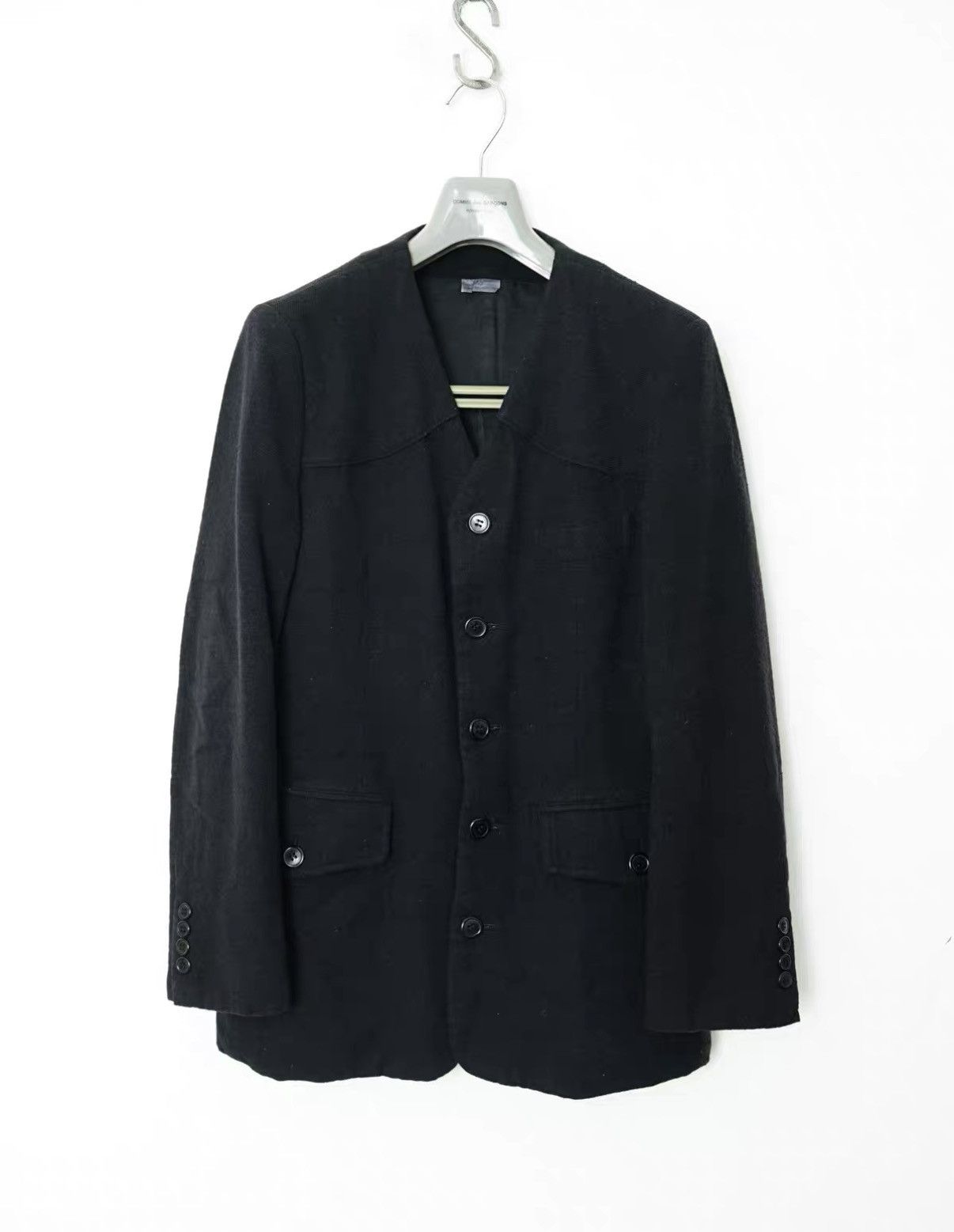 Comme des Garcons Comme des Garçons Wool Collarless Jacket Size US S / EU 44-46 / 1 - 1 Thumbnail