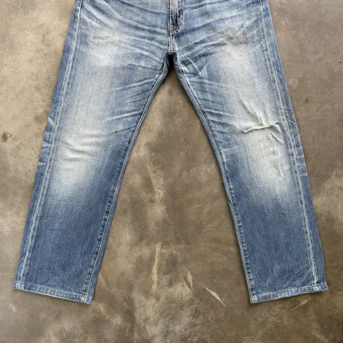 Levi's Vintage Levi’s 505 Distressed Faded Denim Jean Pant W32 Size US 32 / EU 48 - 2 Thumbnail