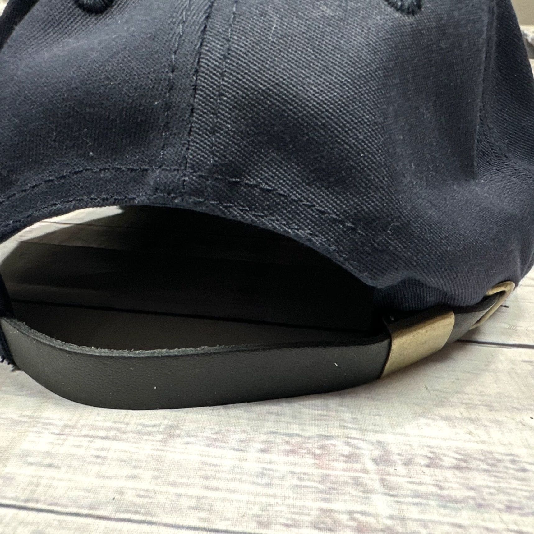Vintage Vtg USAF McGuire NCO Academy Black Ball Cap Adjustable Baseball Hat Mens One Size Black Cap Size ONE SIZE - 6 Thumbnail