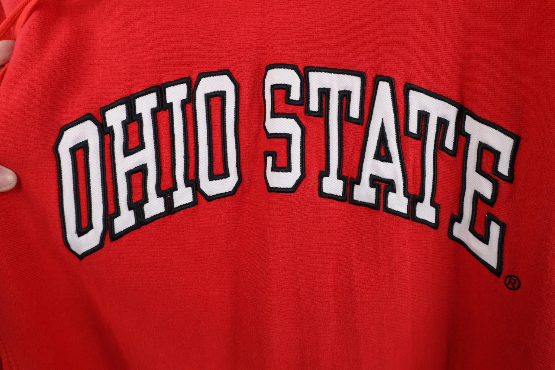 Vintage Vintage 90s Y2K Reverse Weave Ohio State University Hoodie Size US XL / EU 56 / 4 - 4 Thumbnail