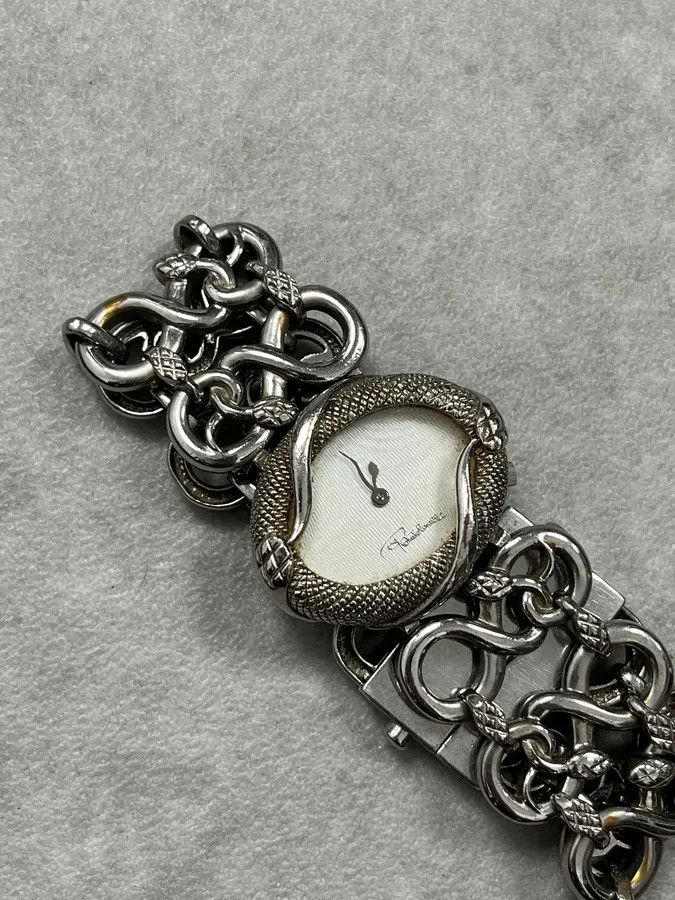 Roberto Cavalli 2010s Roberto Cavalli Snake Grey Avant-Garde Watch Size ONE SIZE - 5 Thumbnail