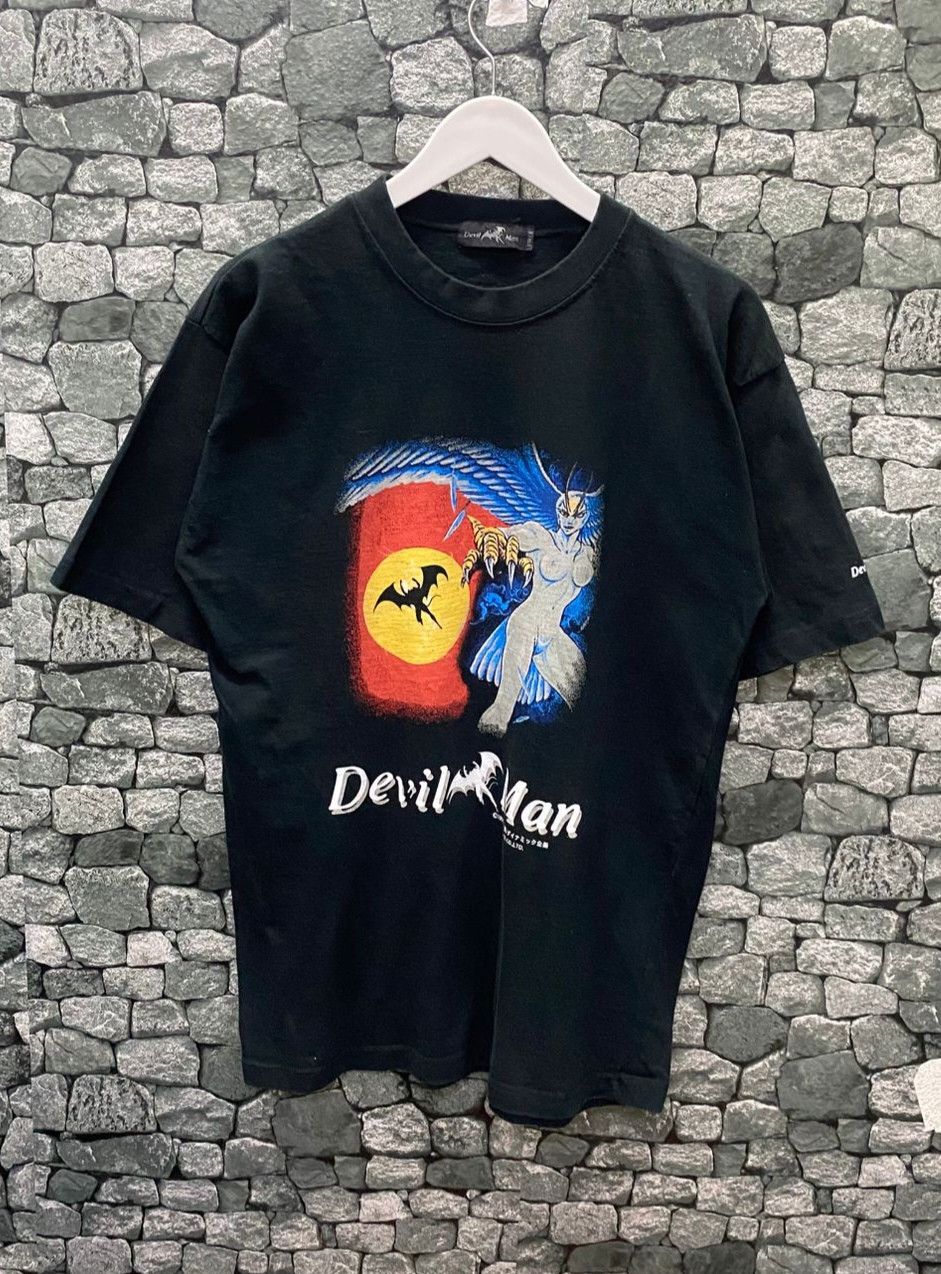 Japanese Brand 💥Best Offer💥Vintage 90s Devil Man Anime Tshirt Size US M / EU 48-50 / 2 - 1 Thumbnail