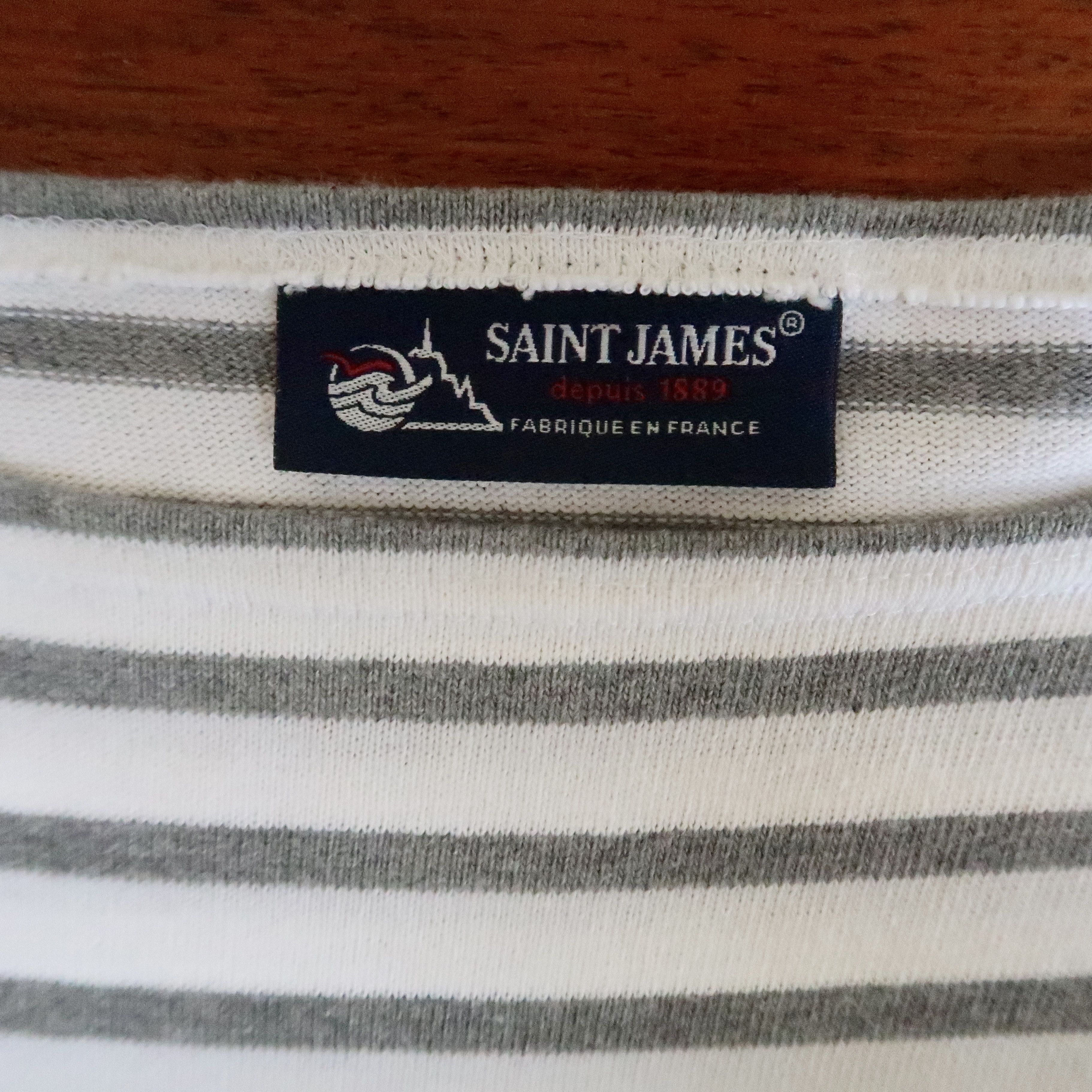 Saint James SAINT JAMES heavyweight cotton striped breton shirt, 3.5 Size US S / EU 44-46 / 1 - 9 Thumbnail