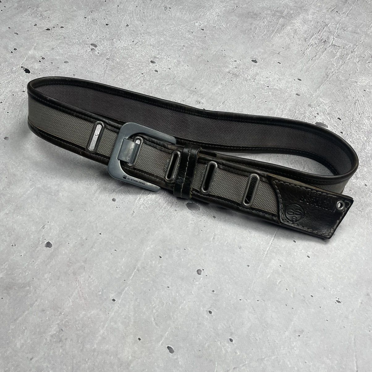 G-Star × Japanese Brand × Vintage Vintage avantgarde G-star RAW leather belt y2k Size ONE SIZE - 3 Thumbnail