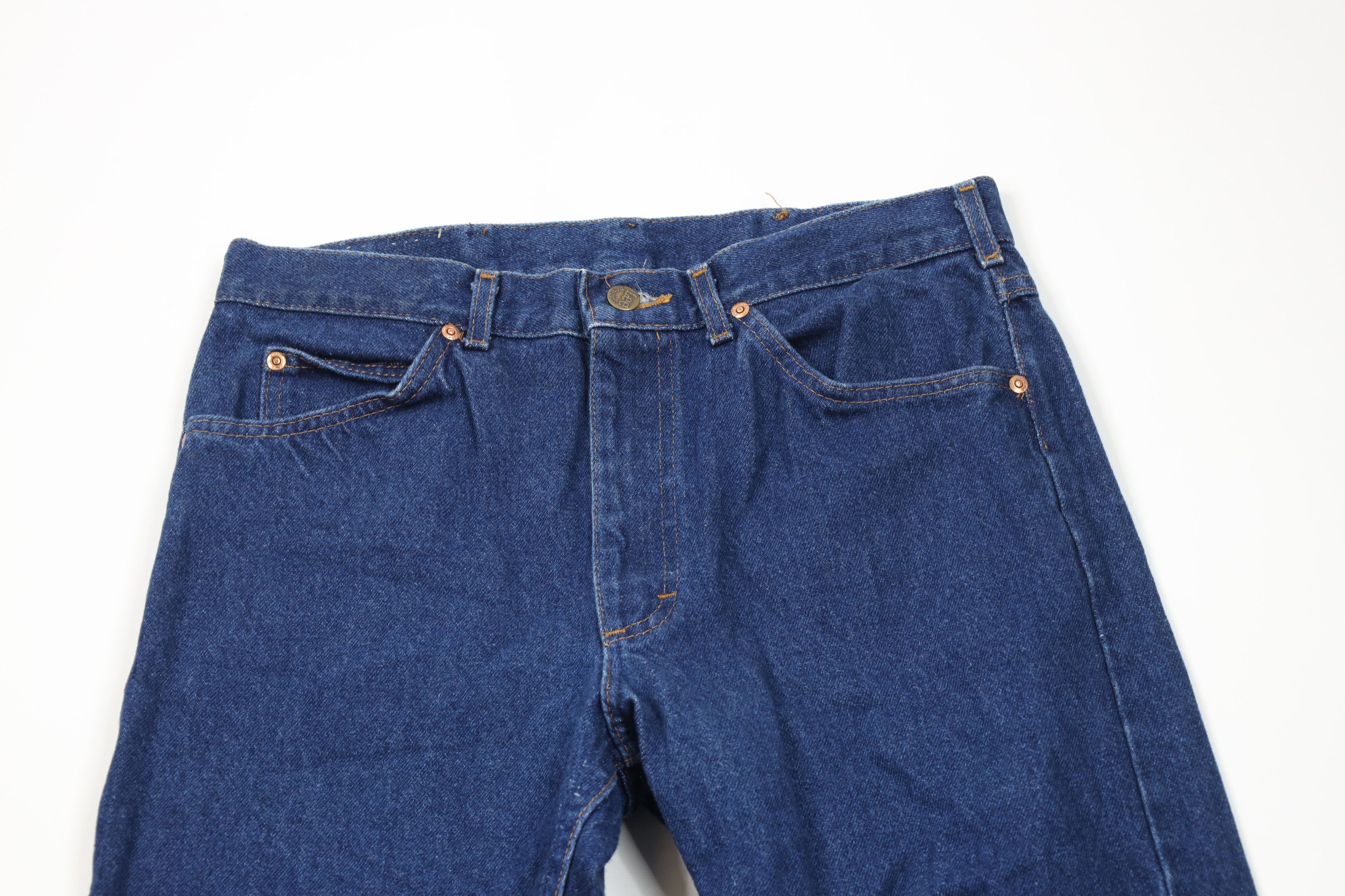 Lee × Vintage Vintage 90s Lee Straight Leg Denim Jeans Blue Cotton USA Size US 32 / EU 48 - 2 Thumbnail