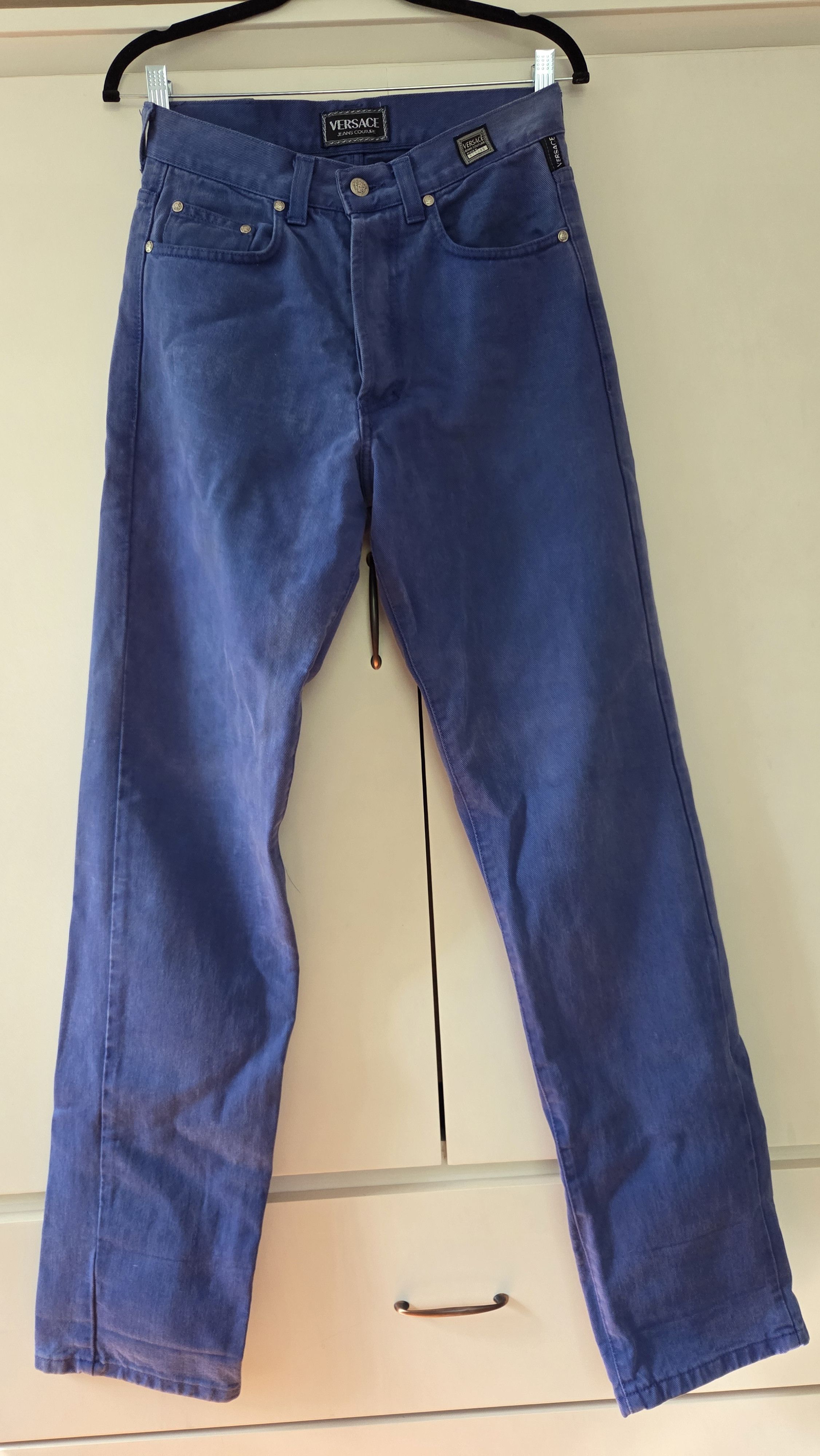 Versace Jeans Couture Y2K Vintage Versace Jeans Couture Deep Cornflower Blue Denim Size US 30 / EU 46 - 7 Thumbnail