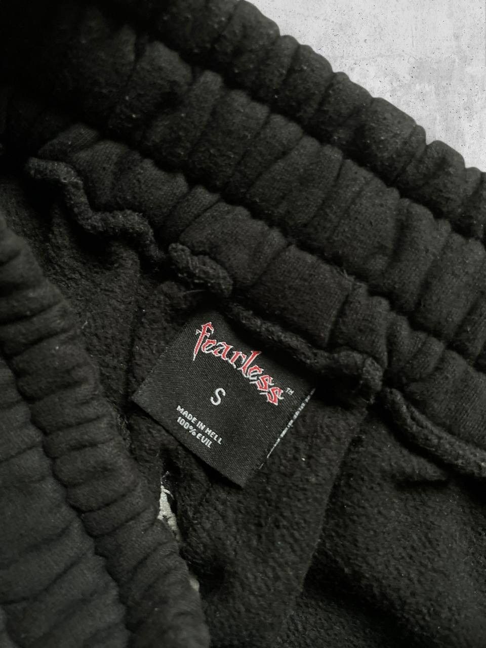 Vintage Fearless SKULL vintage sweatpants track heavy cott baggy y2k Size US 34 / EU 50 - 5 Thumbnail