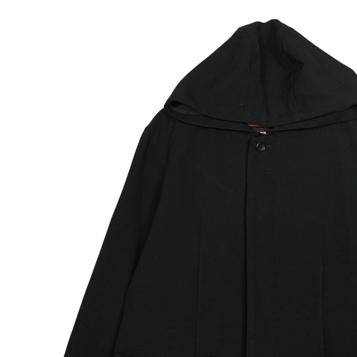 Takeo Kikuchi Takeo Kikuchi Hooded Wool Black Long Jacket Size US S / EU 44-46 / 1 - 6 Thumbnail