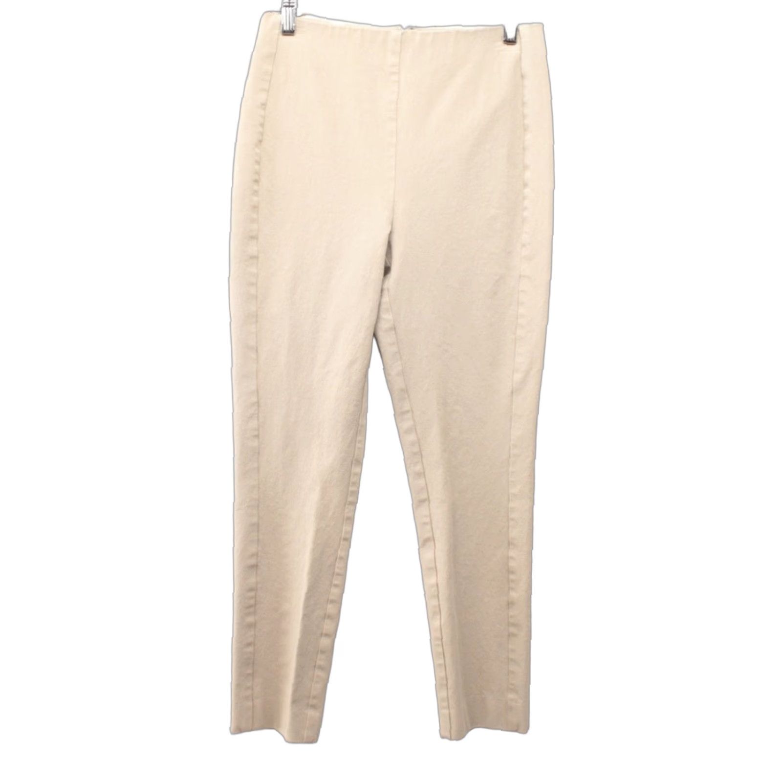 Elie Tahari Elie Tahari Skinny Pants Womens Small Tan Zippered Stretch Flat Front No Pocktet Size 28" / US 6 / IT 42 - 1 Thumbnail