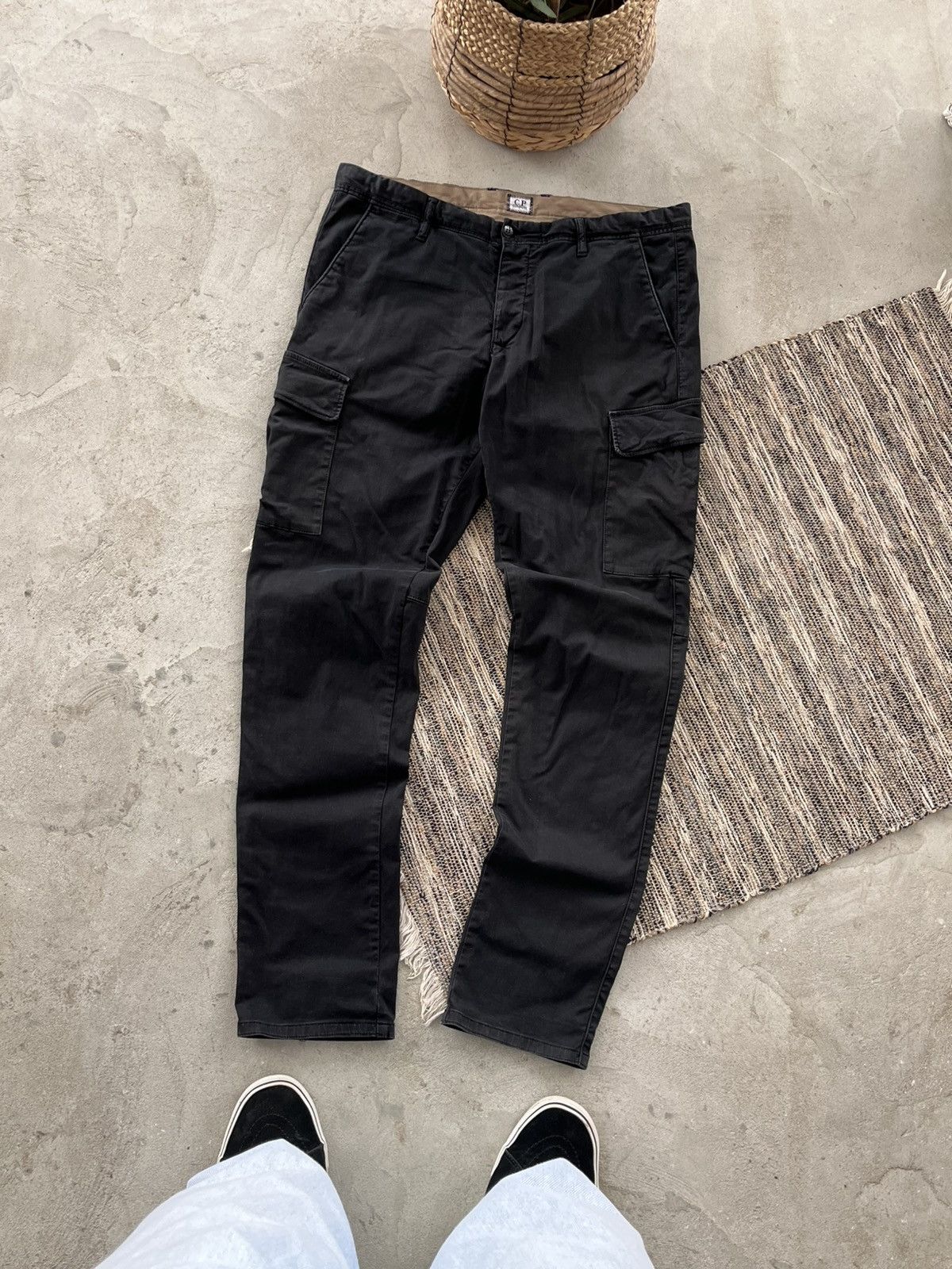 C.P. Company Vintage CP Company Black Slim Cargo Pants Casual Size US 34 / EU 50 - 1 Thumbnail