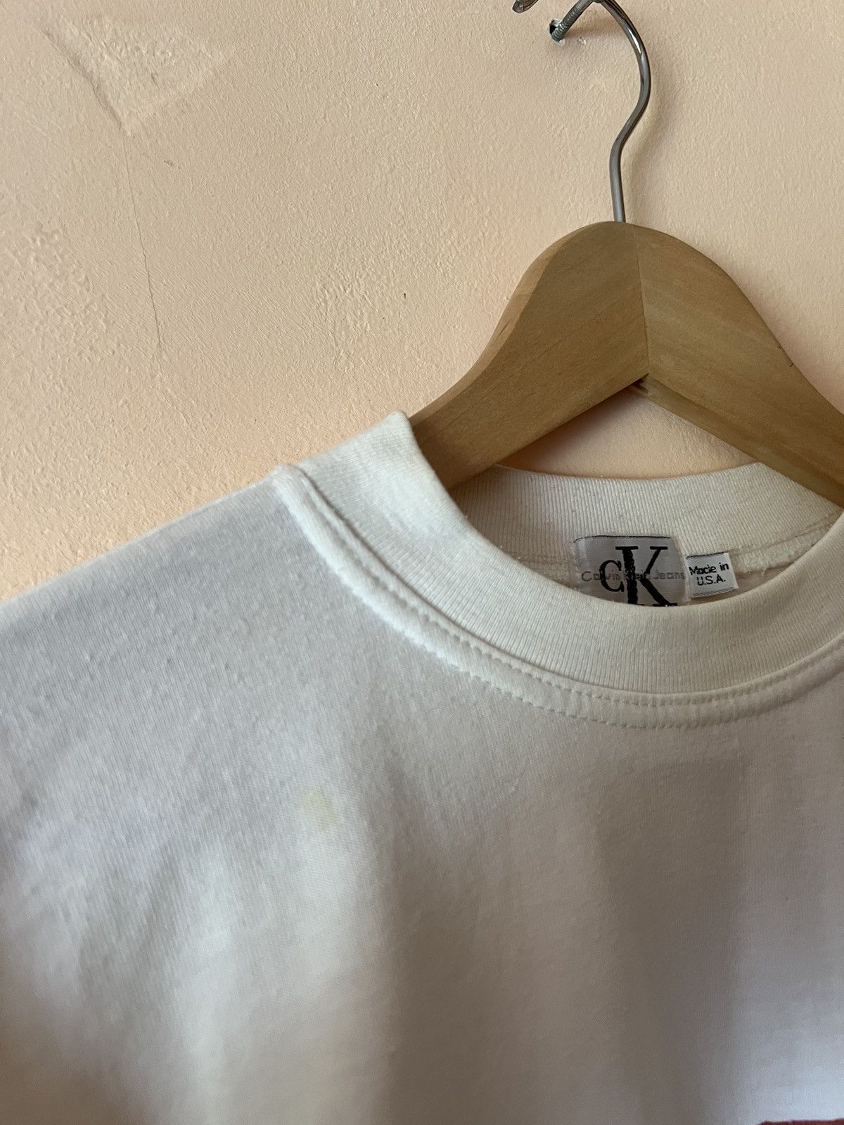 Calvin Klein × Vintage Calvin Klein MADE IN USA Boxy Vintage Avantgarde tee t shirt Size US M / EU 48-50 / 2 - 3 Thumbnail