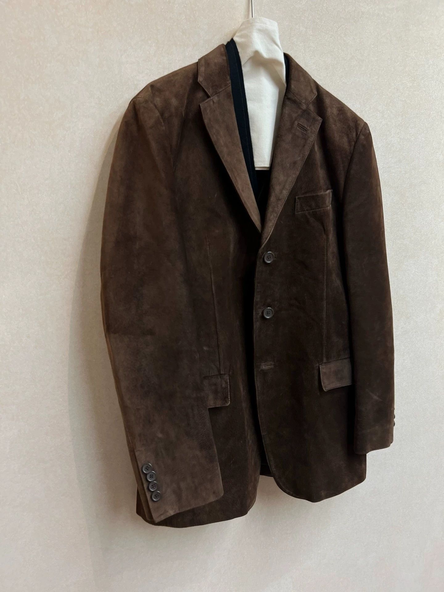 Yohji Yamamoto Yohji Yamamoto Brown Velvet Structured Blazer L Size L / US 10 / IT 46 - 4 Thumbnail