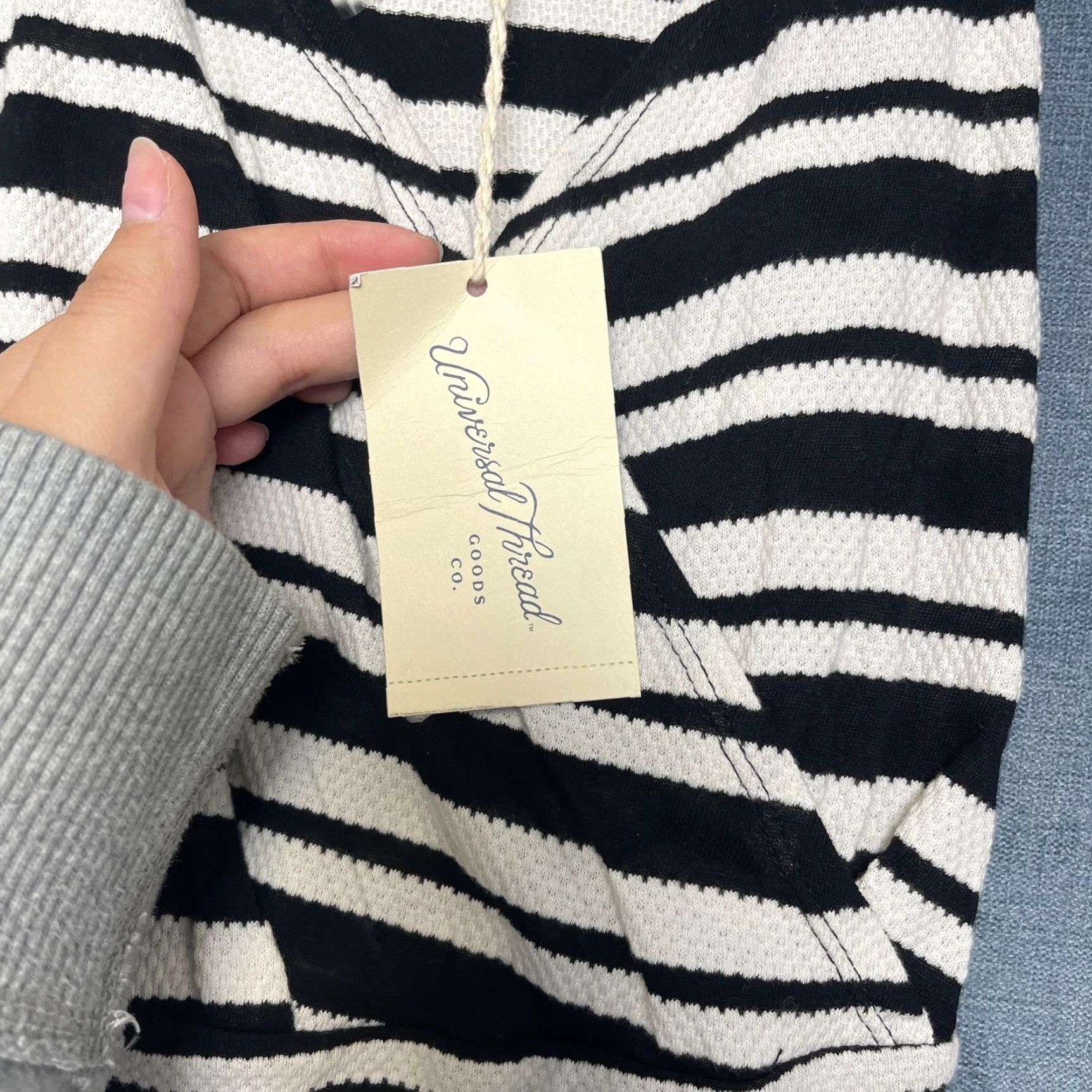Vintage Universal Threads Dress Womens Small White Black Striped Cotton Sleeveless Wrap Square Neck Strappy Sleeve Casual Party/Cocktail Size S / US 4 / IT 40 - 6 Thumbnail