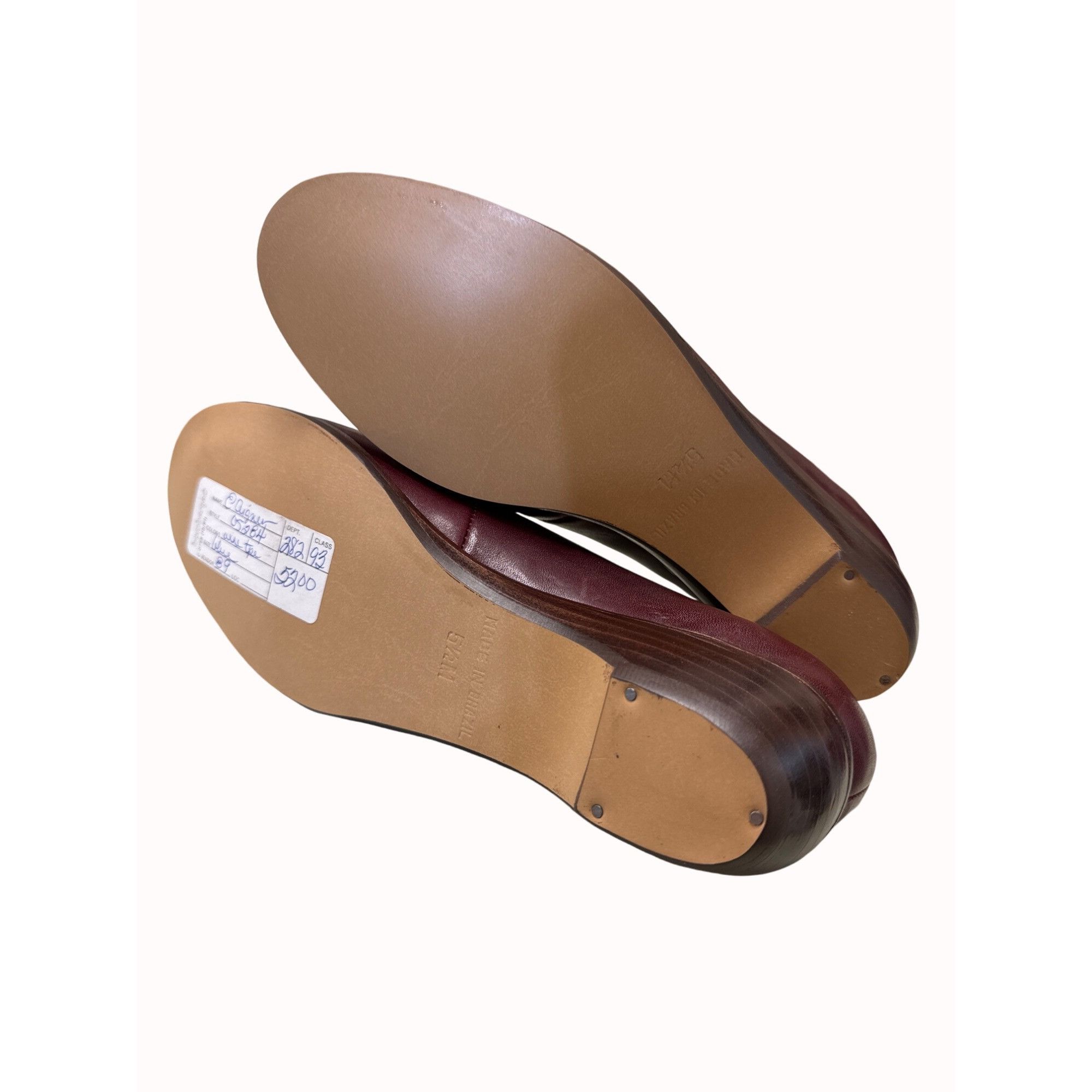 Etienne Aigner women s red wine penny loafer shoes size 5.5M Footwear