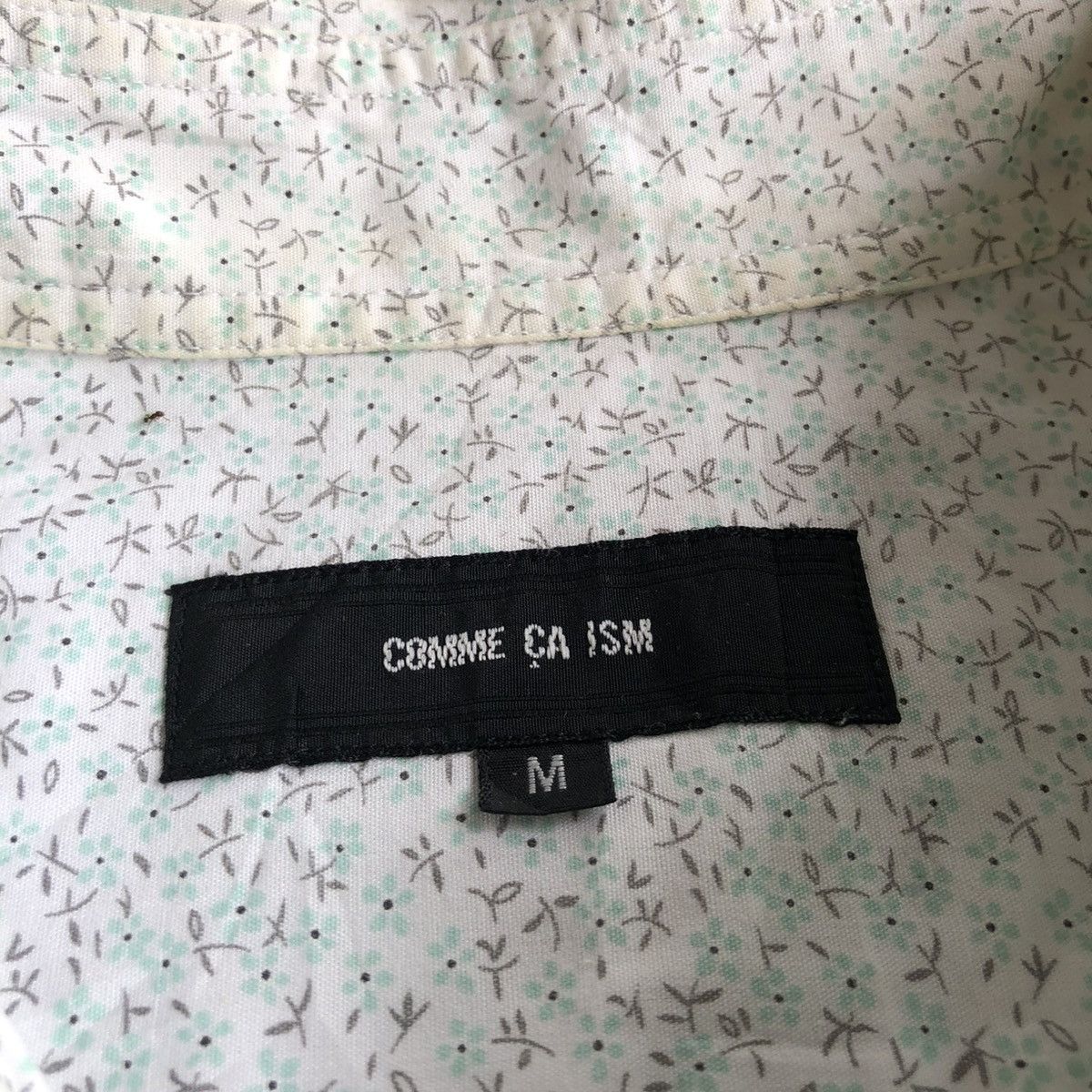 Issey Miyake 2000s Comme Ca Ism Motif Zipper Jacket White Designer Size US L / EU 52-54 / 3 - 14 Thumbnail