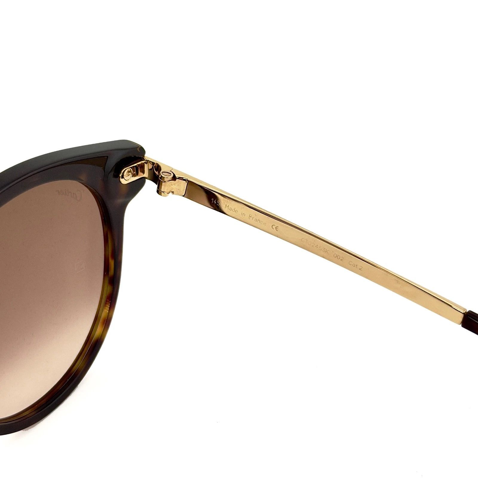Cartier CARTIER PANTHERE Head CT0245SK Gold Sunglasses 0245 002 Size ONE SIZE - 7 Thumbnail