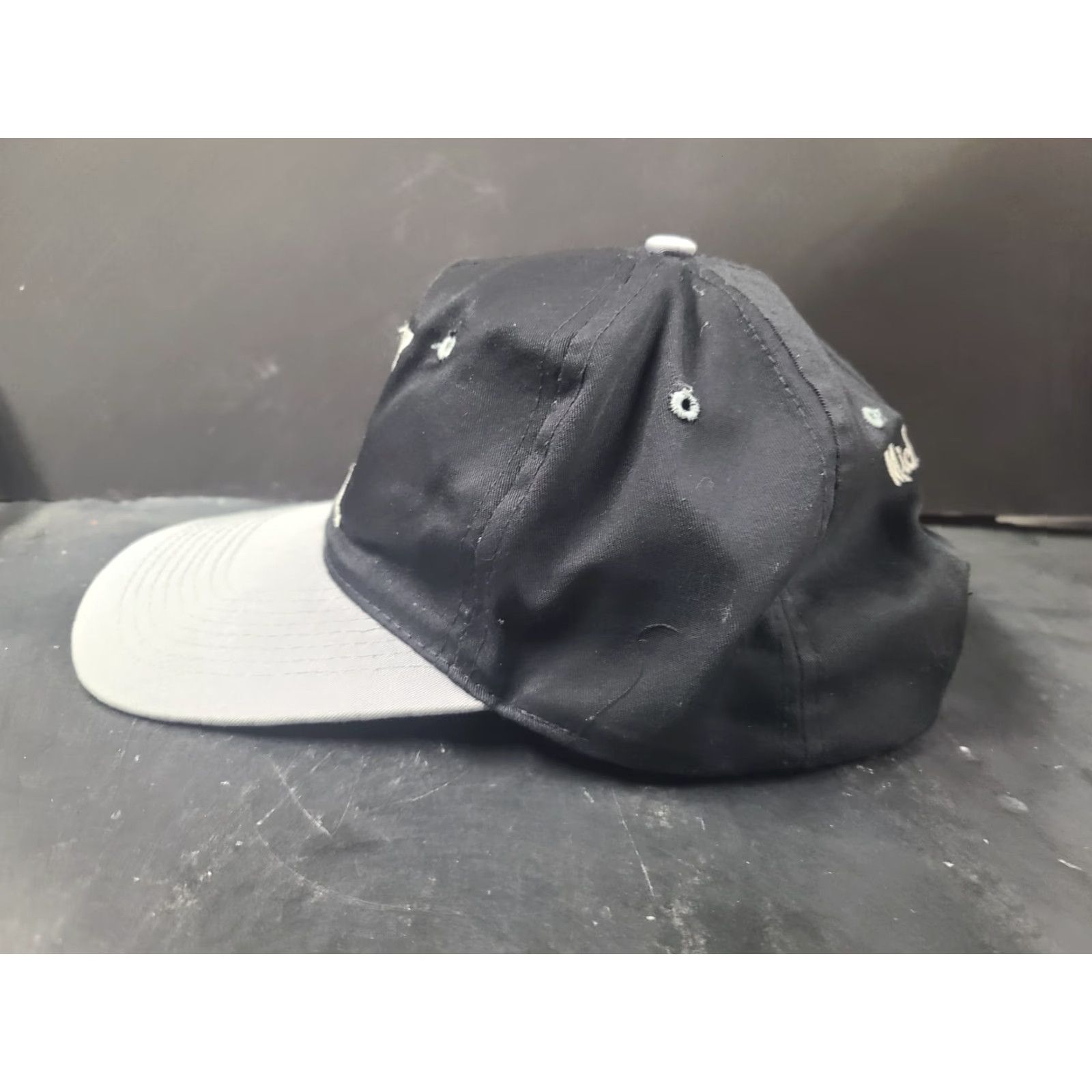 Disney Disney Mickey Mouse Snapback Cap Hat Vintage UnLimited - Black Cotton Knit, Solid, 90s Cartoon Mens Hat Size ONE SIZE - 5 Thumbnail