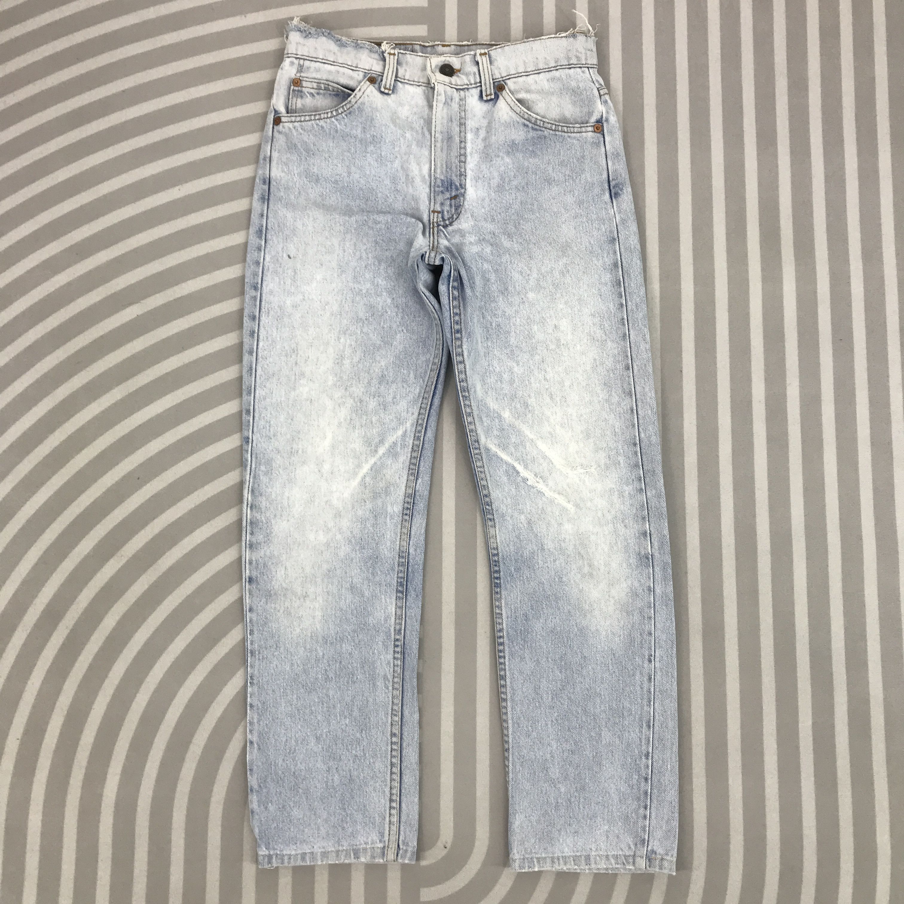 Levi's × Vintage Vintage Levi's Distressed Light Wash Denim pants Size US 27 - 1 Thumbnail