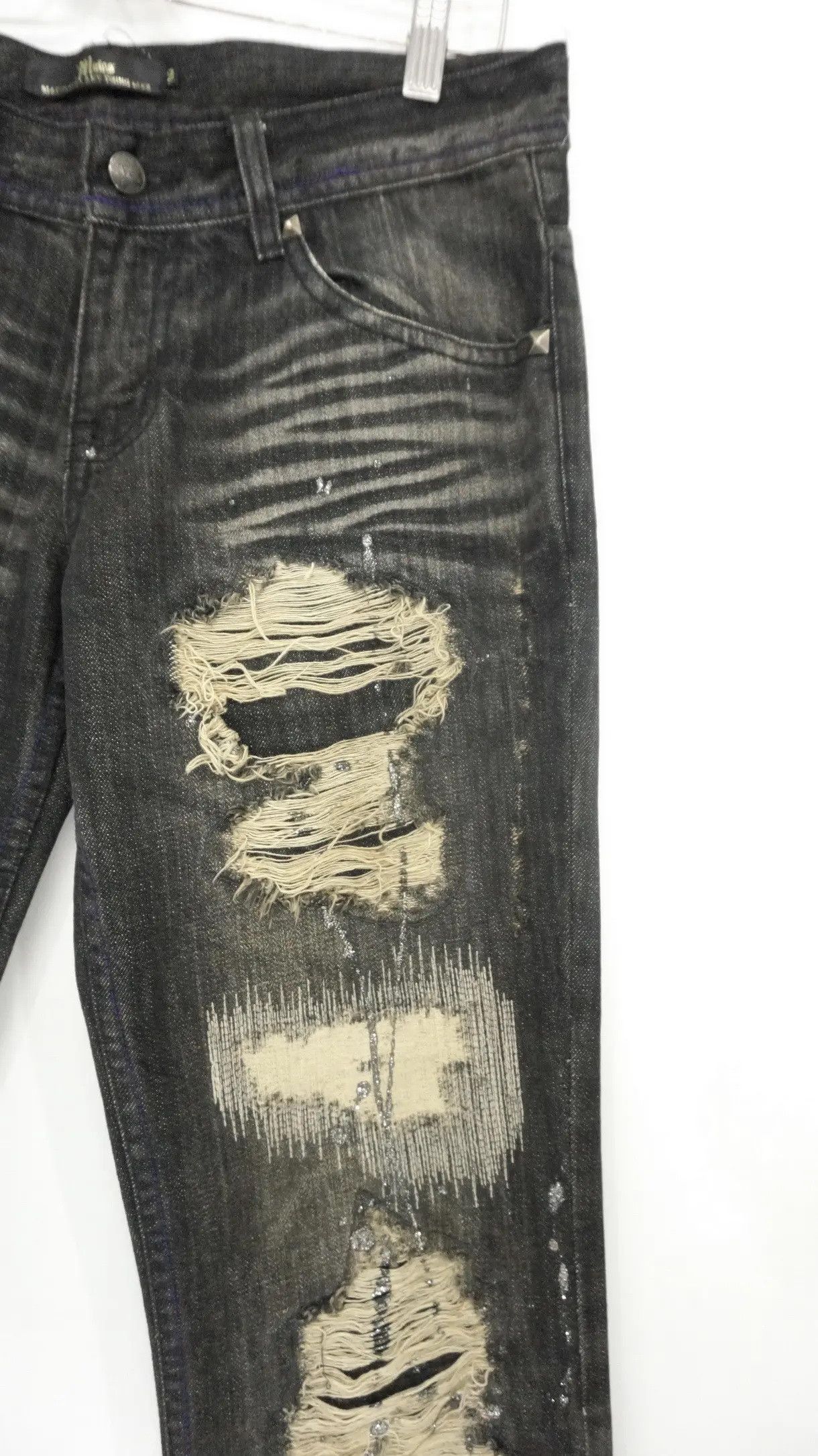 Japanese Brand Vintage MIDAS Distressed Shortrise Flared Jeans Size US 30 / EU 46 - 6 Thumbnail