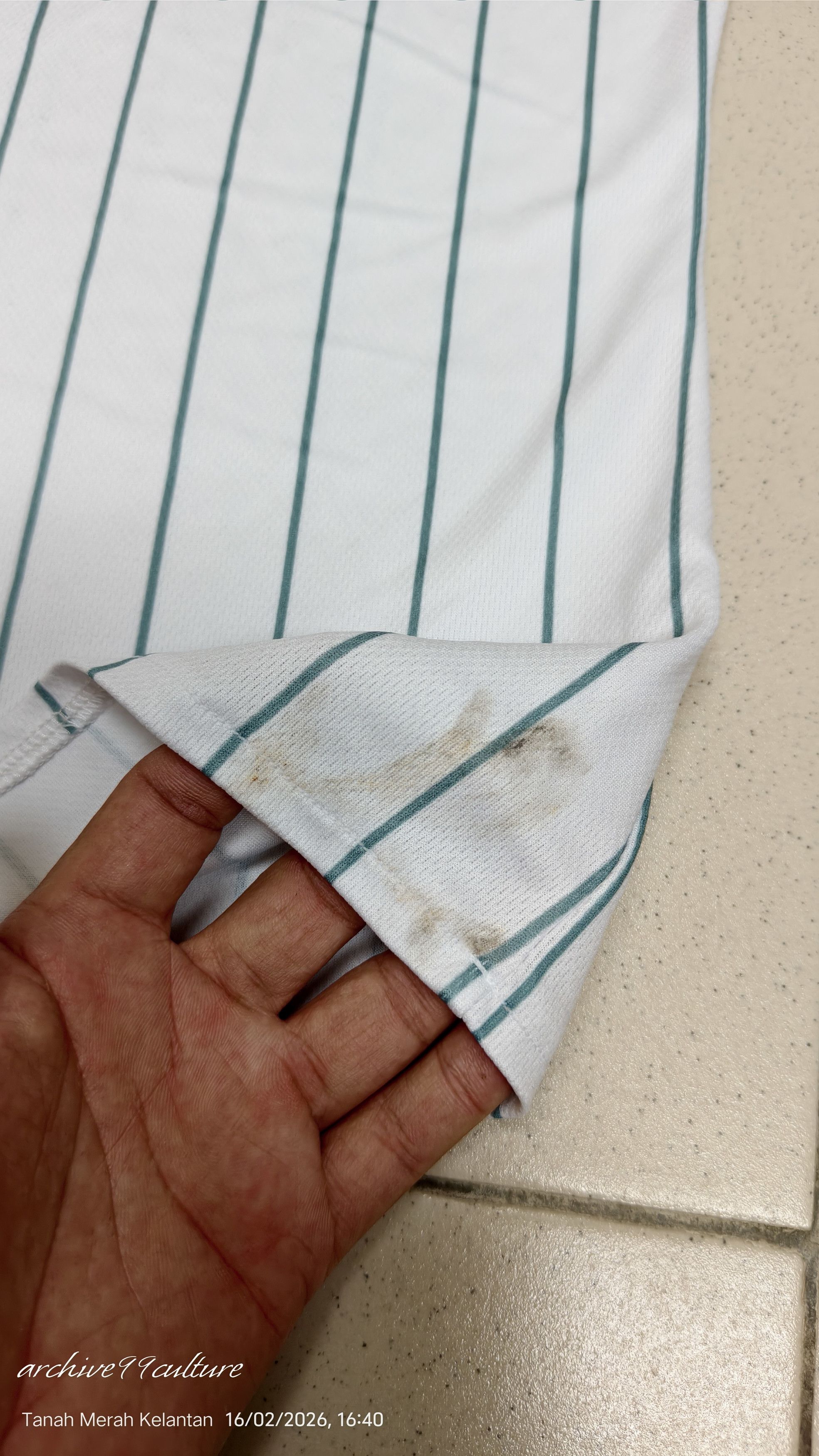 Japanese Brand RARE Mitsubishi Heavy Industries Pinstripe Baseball Jersey Size US XL / EU 56 / 4 - 10 Thumbnail