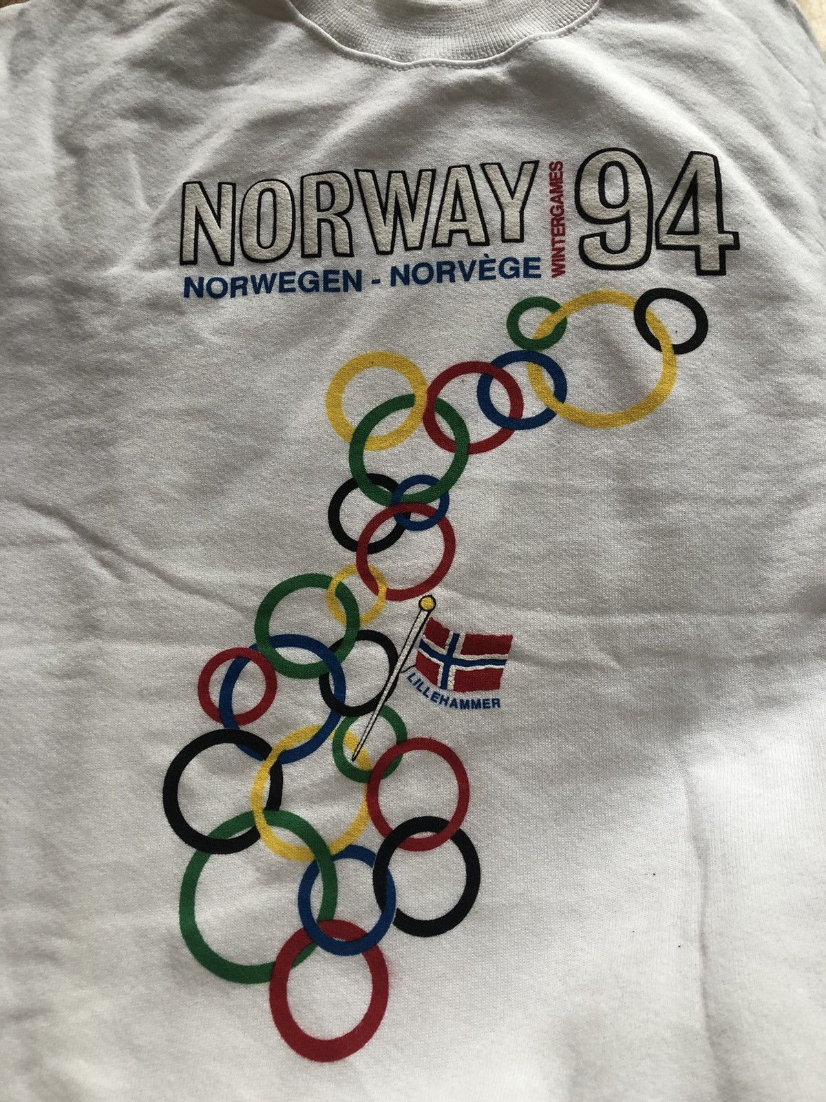 Vintage RARE 1994 OLYMPIC GAMES LILLEHAMMER CREWNECK SWEATSHIRT Size US M / EU 48-50 / 2 - 2 Thumbnail