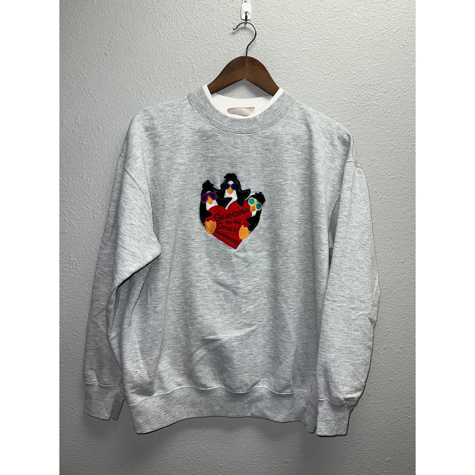 Vintage Vintage Penguin Sweatshirt Grandma Cooest Grandkids M&C L Size US L / EU 52-54 / 3 - 1 Thumbnail