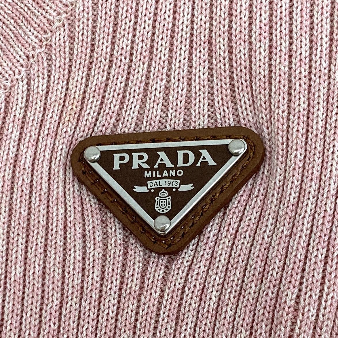 Prada Prada Triangle Logo Striped Knit Short Sleeve T-shirt K26WX Size XS / US 0-2 / IT 36-38 - 5 Thumbnail
