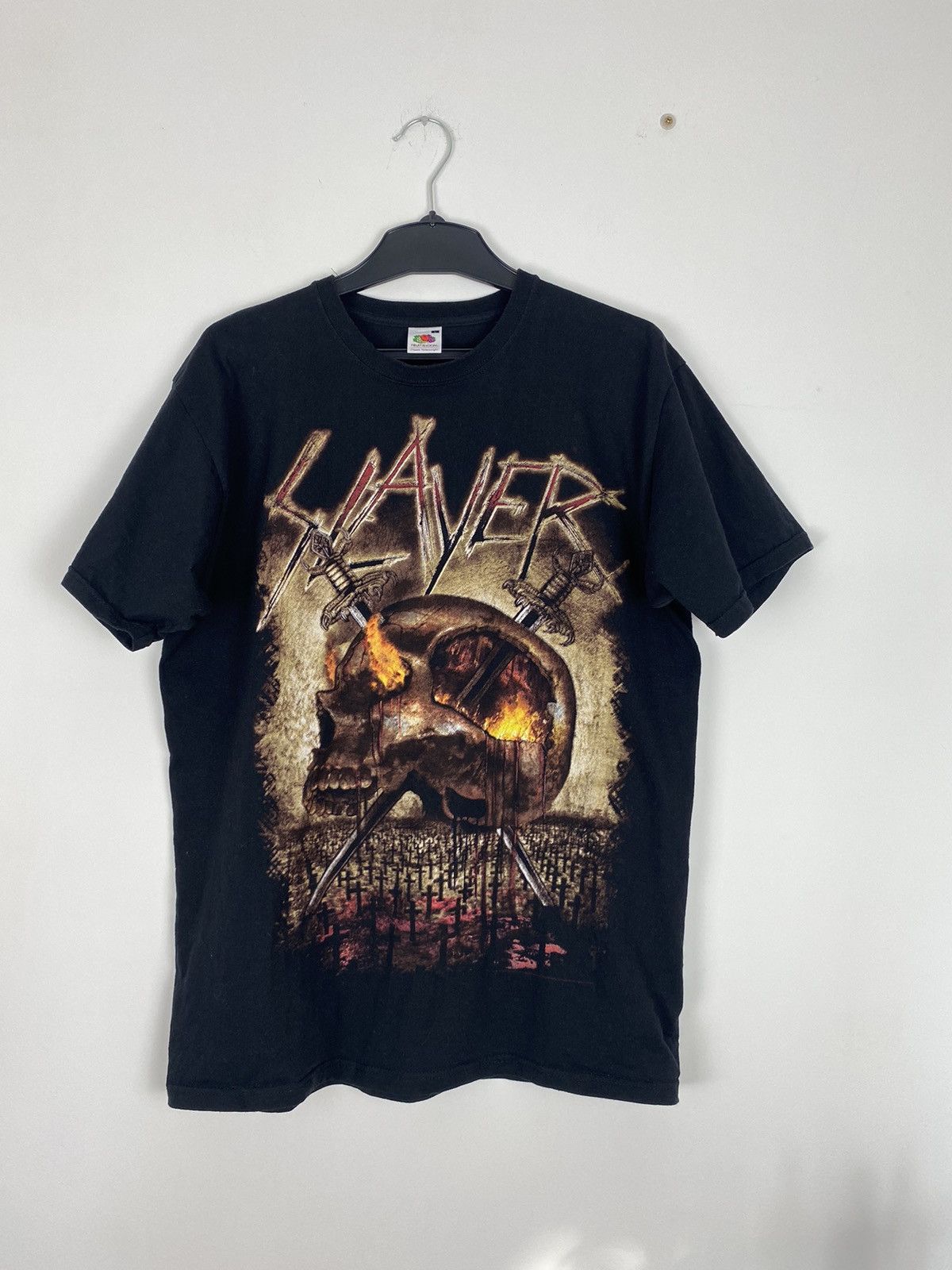 Band Tees × Slayer × Vintage SLAYER World Domination 2013 Skull y2k opium tee t-shirt Size US L / EU 52-54 / 3 - 7 Thumbnail