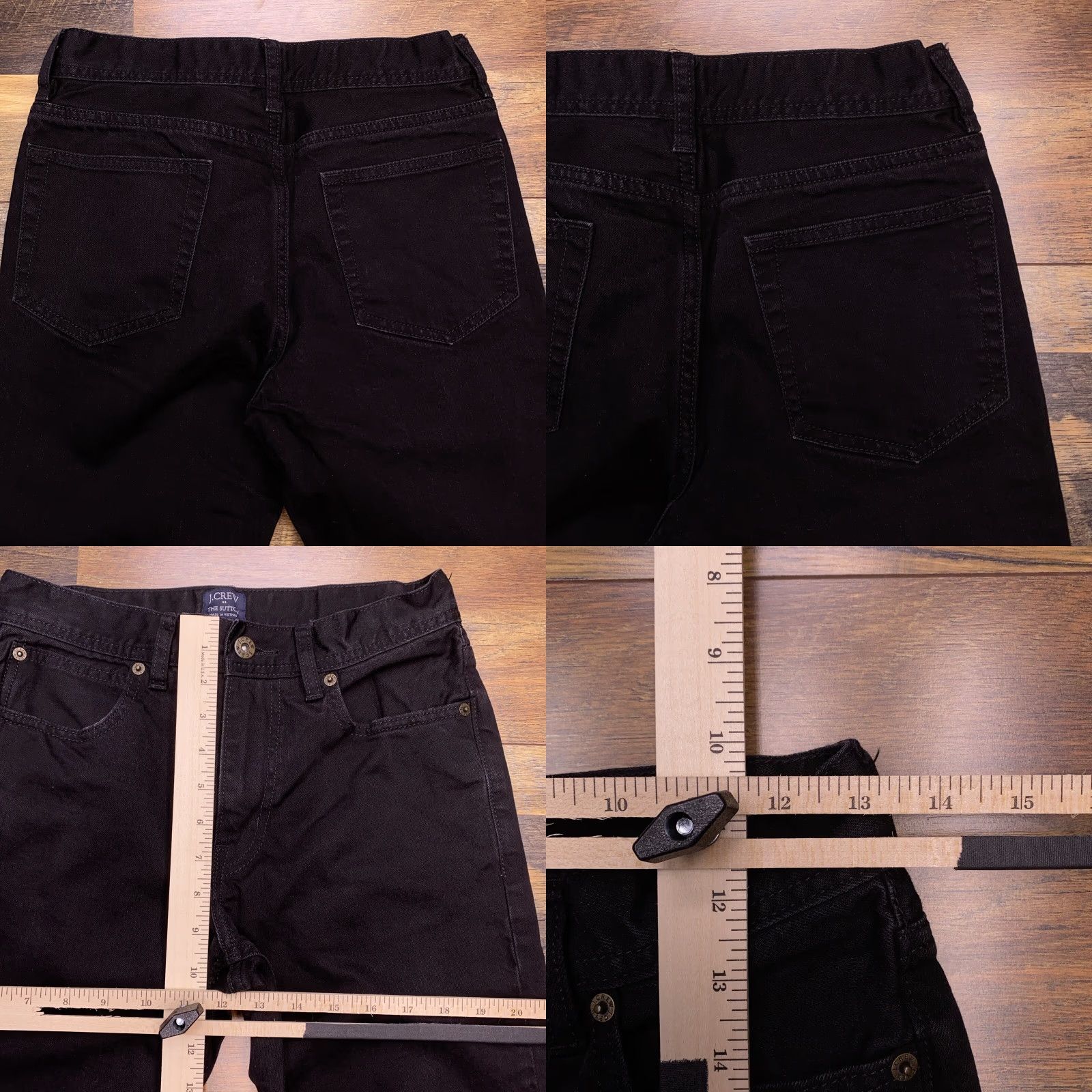 J.Crew J.CREW Jeans Slim 28x32 Black Mid Rise 5-Pocket Denim Denim Jeans Modern Mens Tapered Size US 28 / EU 44 - 8 Thumbnail
