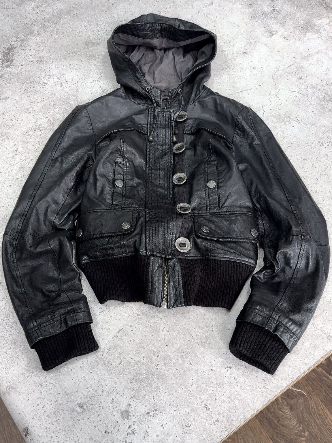 ジャケット・アウター Goa lamb leather jacket bono archive