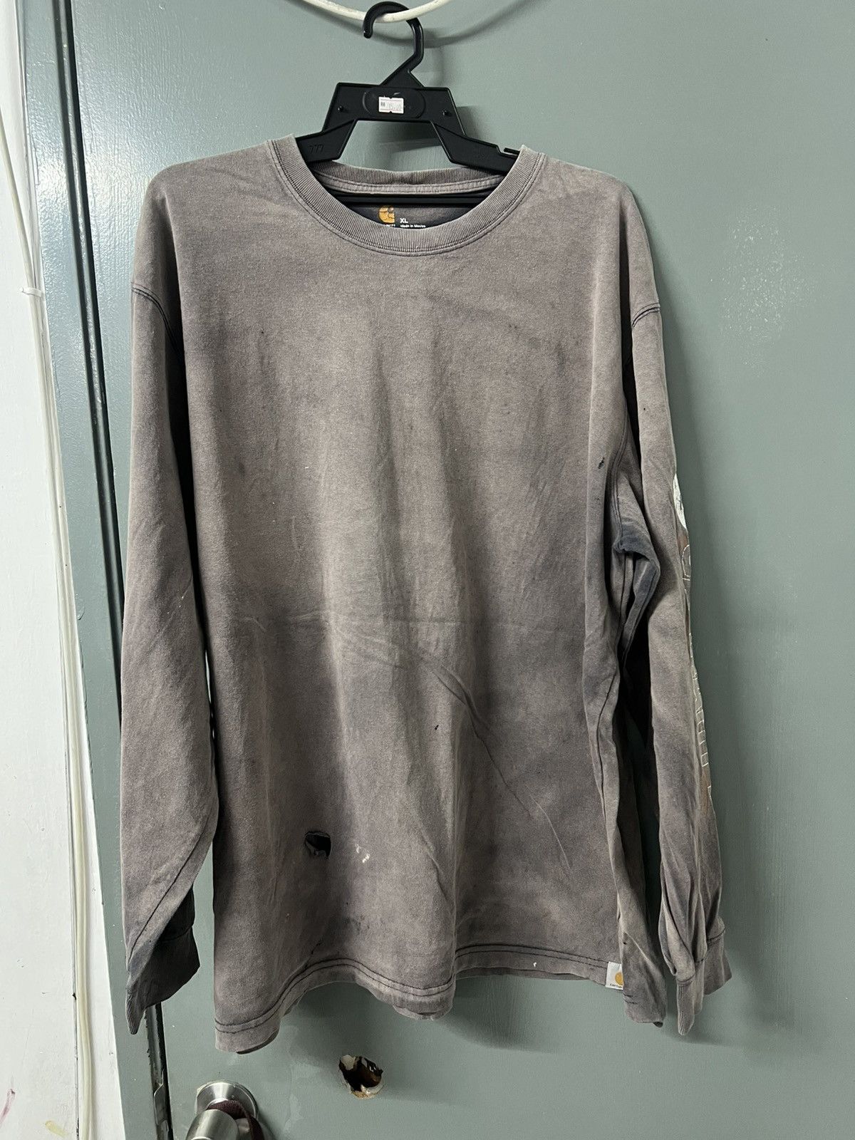 Vintage THRASHED SUN FADED LONG SLEEVES CARHARTT ERD STYLE Size US XL / EU 56 / 4 - 4 Thumbnail