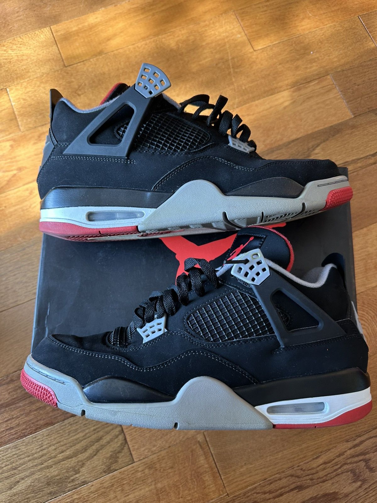 Jordan Brand × Nike Air Jordan 4 Bred Size US 12 / EU 45 - 1 Thumbnail