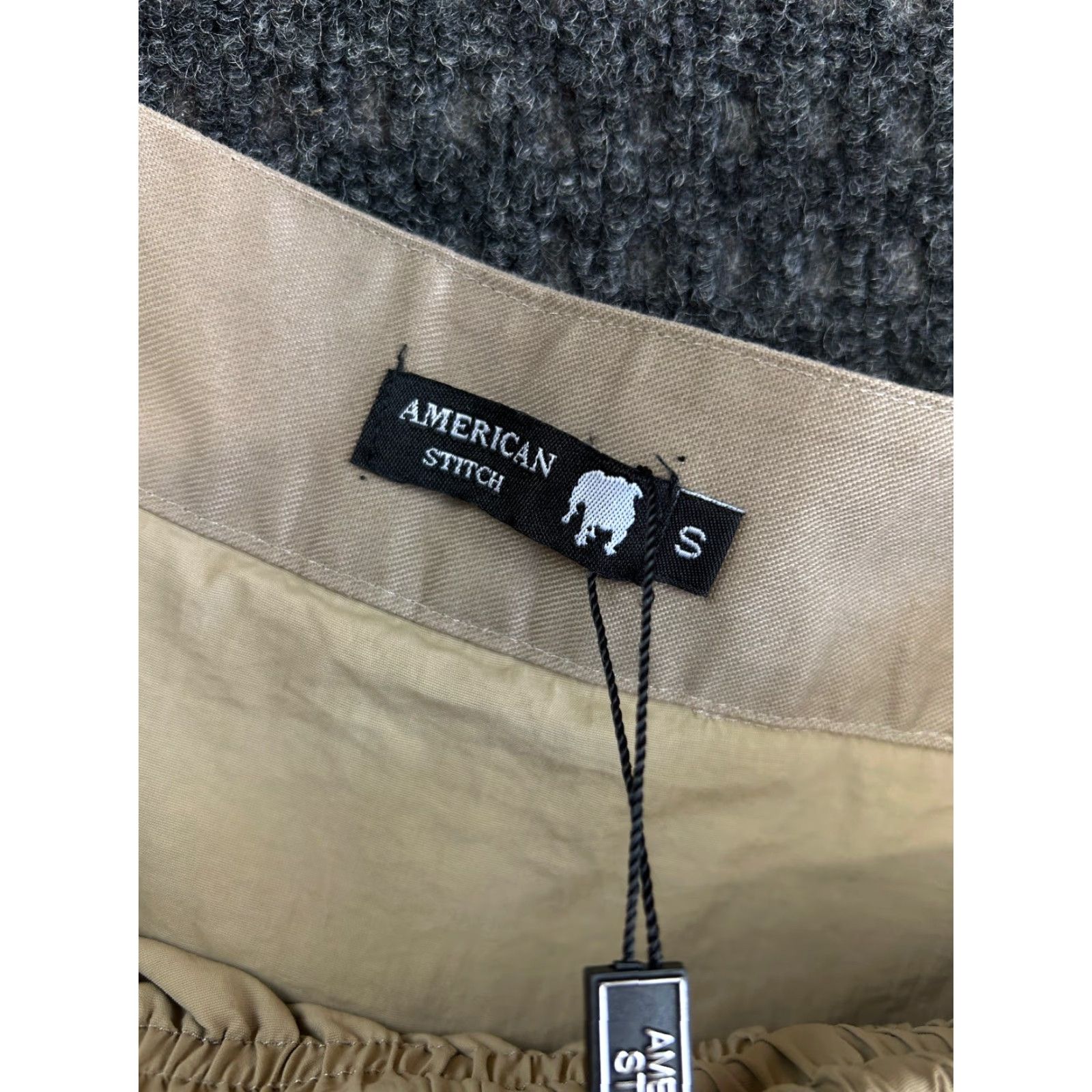 Vintage American Stitch Pants Cargo Streetwear Baggy Inner Boxer Cotton Nylon Khaki S Men Regular Straight Pocket Cargo Pockets Size US 29 - 6 Thumbnail