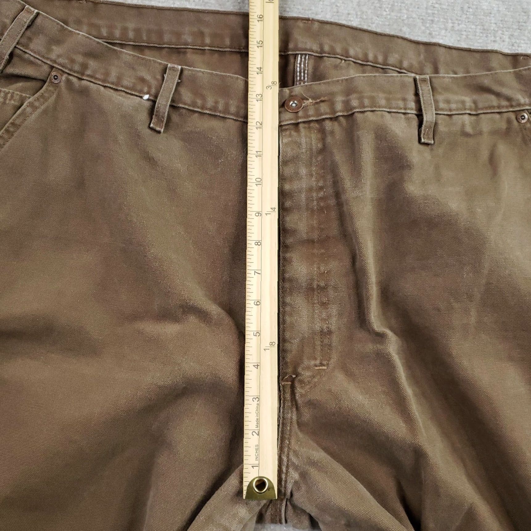 Dickies Dickies Pants Mens 44 Brown Relaxed Fit Carpenter Workwear Cotton 44x32 Size US 44 / EU 60 - 7 Thumbnail