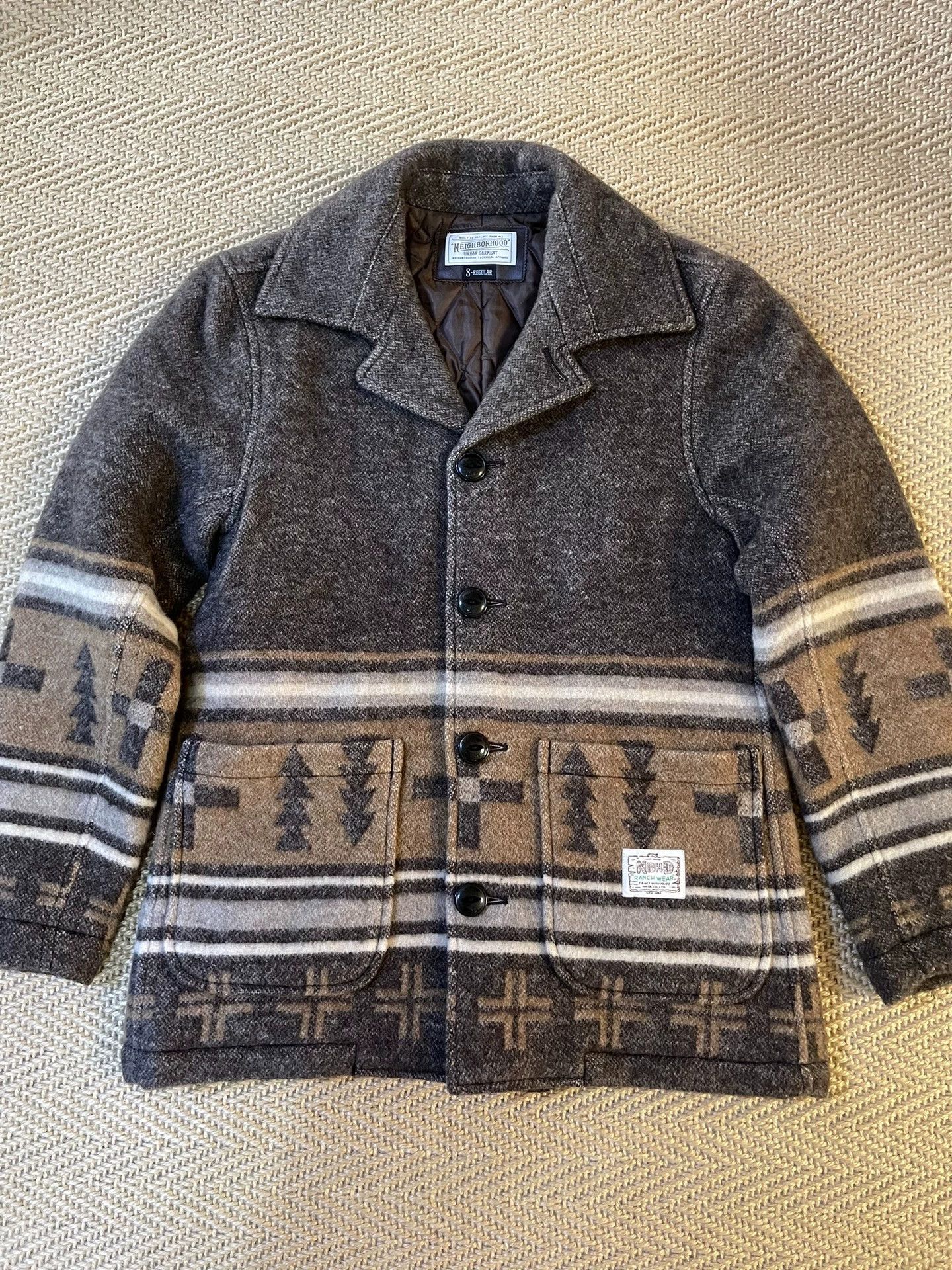 Neighborhood NEIGHBORHOOD TIMBER Ethnic Wool Coat S Worn Once Size US S / EU 44-46 / 1 - 1 Thumbnail