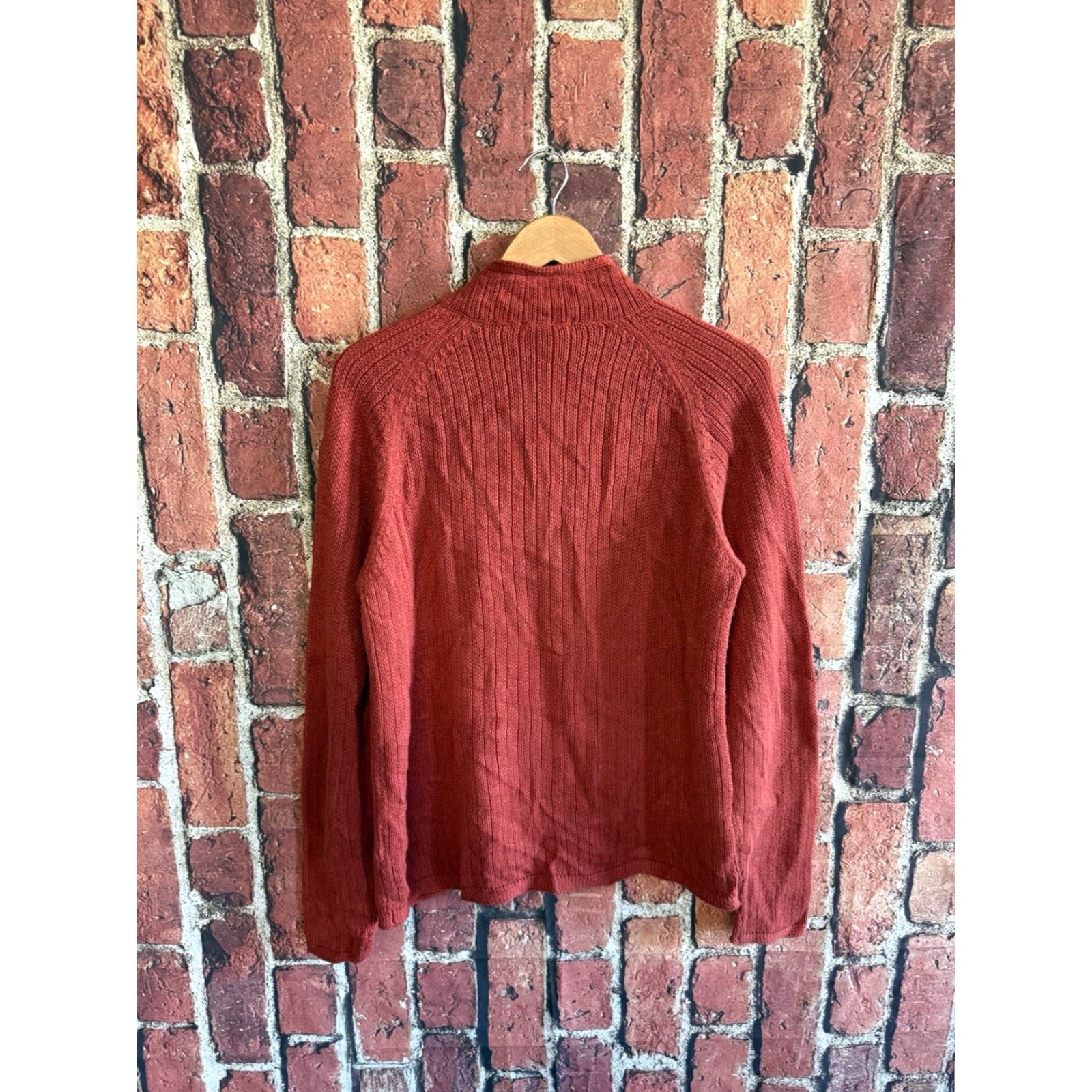 Royal Robbins Royal Robbins Mens Orange 1/4 Zip Knit Pullover Sweatshirt Size XL Size US XL / EU 56 / 4 - 2 Thumbnail