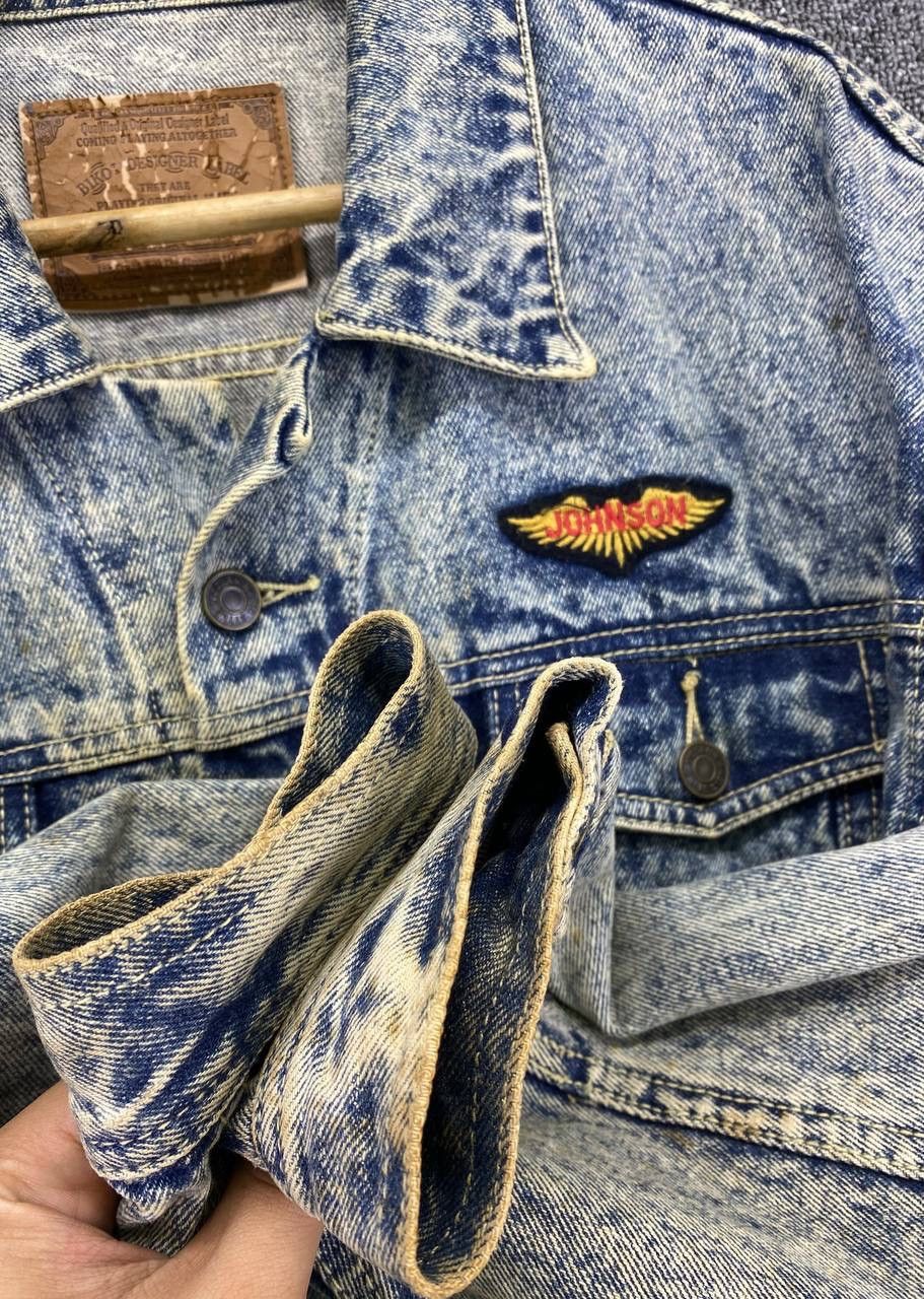 Japanese Brand Vintage Biko Designer Label Acid Wash Trucker Denim Jacket Size US M / EU 48-50 / 2 - 12 Thumbnail