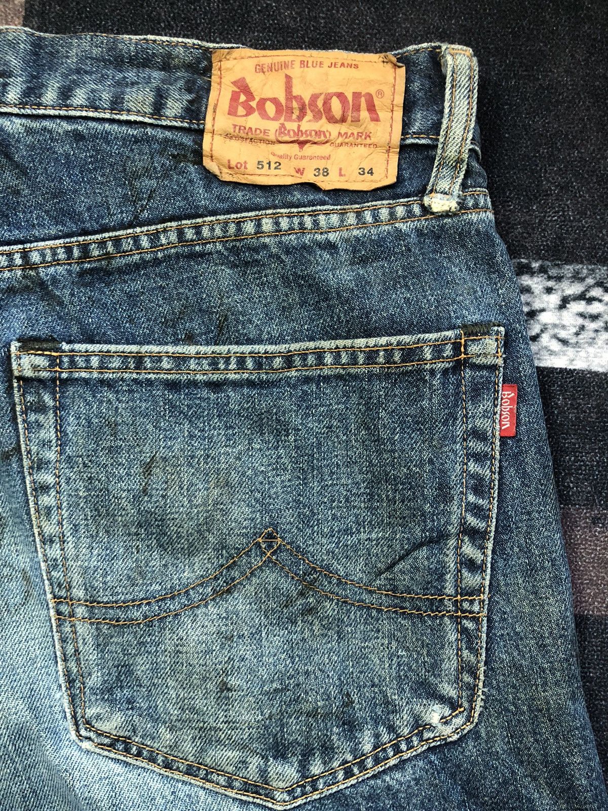 If Six Was Nine Vintage 80s Bobson Lot 512 Distressed Baggy Jeans Size US 38 / EU 54 - 8 Thumbnail