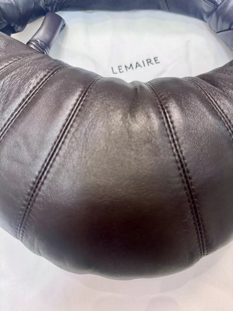 Lemaire Lemaire 25ss new hobo deep chocolate cowhorn bag Size ONE SIZE - 4 Thumbnail