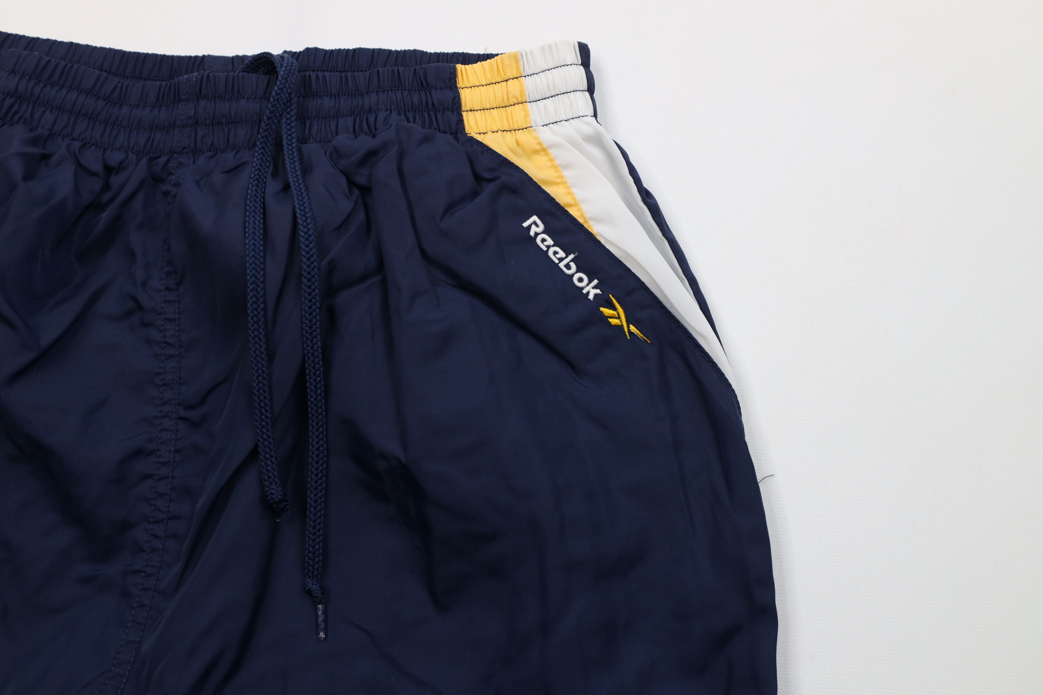 Reebok Vintage 90s Reebok Spell Out Lined Windbreaker Pants Blue Size US 36 / EU 52 - 8 Thumbnail
