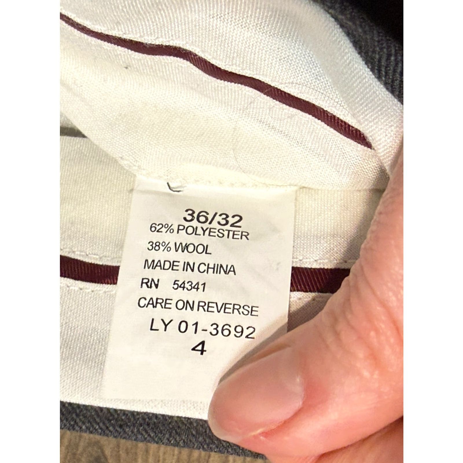 Vintage Louis Raphael Tailored Pants Women's Size 4 Gray Pleated Dress Pants Cuffed Size 27" / US 4 / IT 40 - 7 Thumbnail