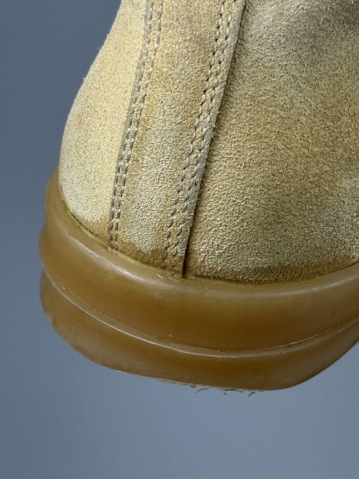 Rick Owens Rick Owens - Gum Sole Suede ‘Ramones’ Low Top Sneakers Size US 8 / EU 41 - 19 Thumbnail