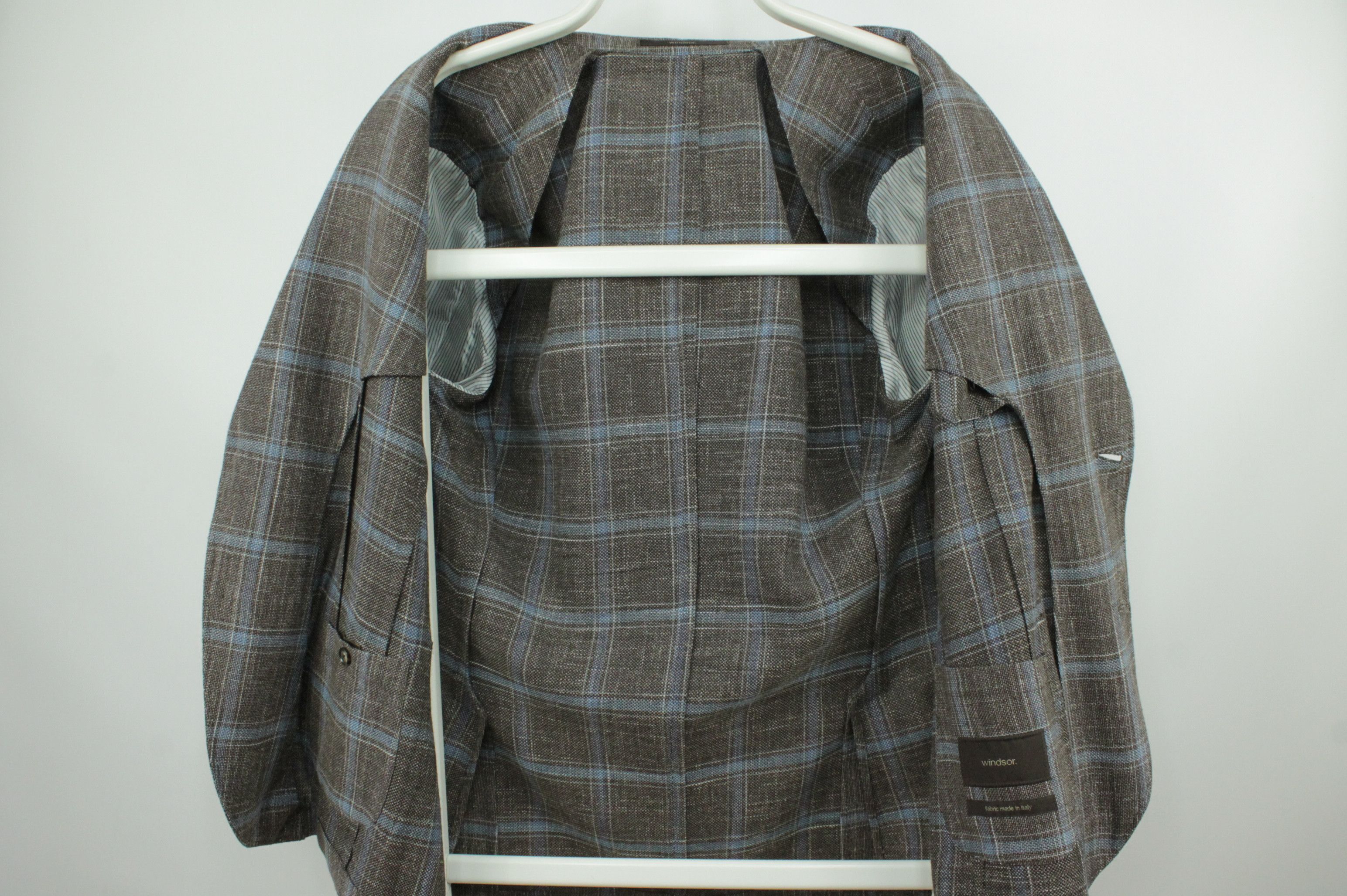 Windsor Smith Windsor Knitted Wool Linen Sport Coat Check Blazer jacket Size US L / EU 52-54 / 3 - 7 Thumbnail