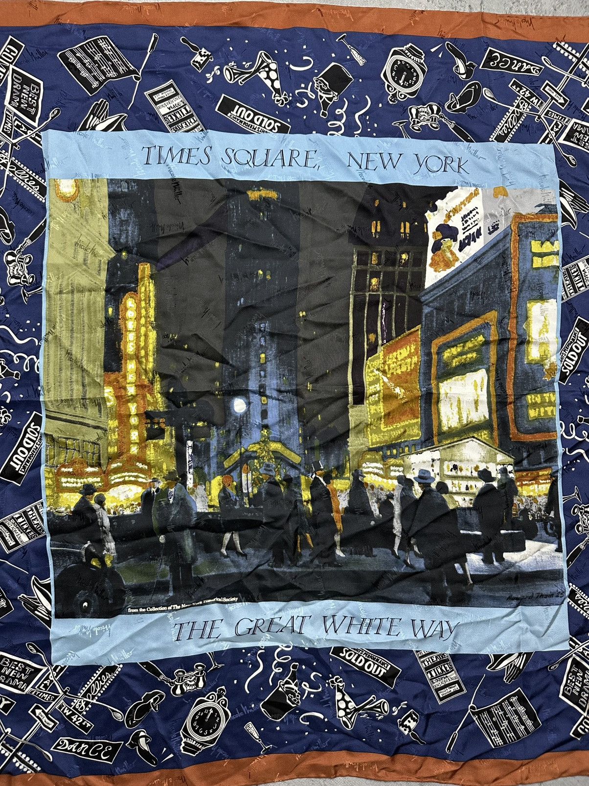 Nicole Miller Nicole Miller 1998 Silk Scarf Times Square New York 90s Hype Size ONE SIZE - 10 Thumbnail