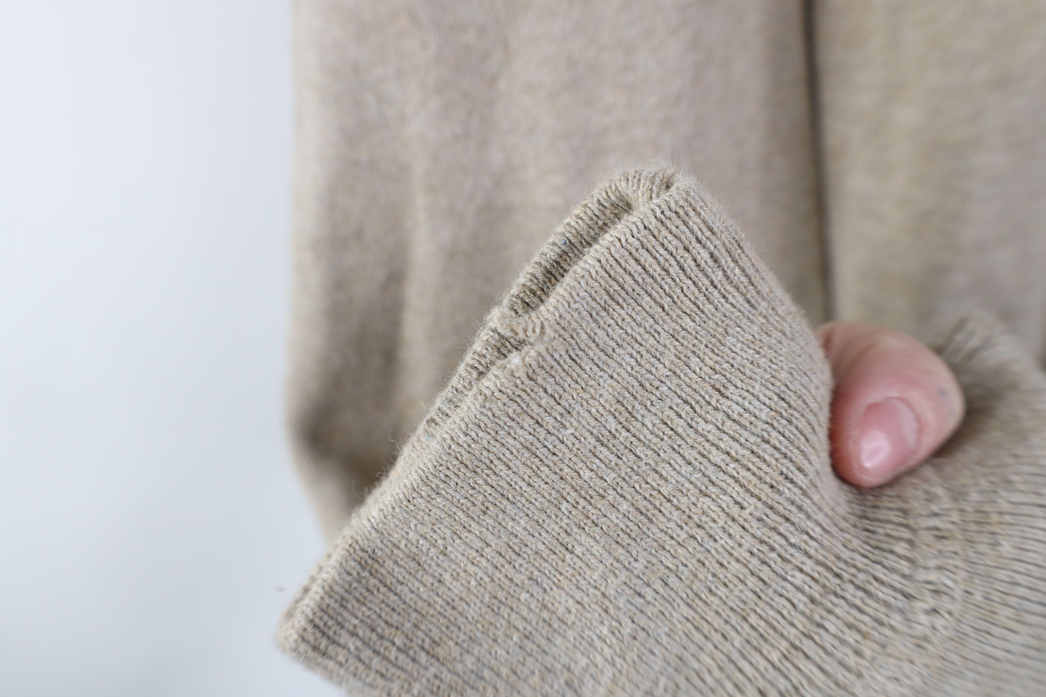 Ralph Lauren Vintage 90s Ralph Lauren Cotton Ribbed Knit Sweater Beige Size US XXL / EU 58 / 5 - 5 Thumbnail